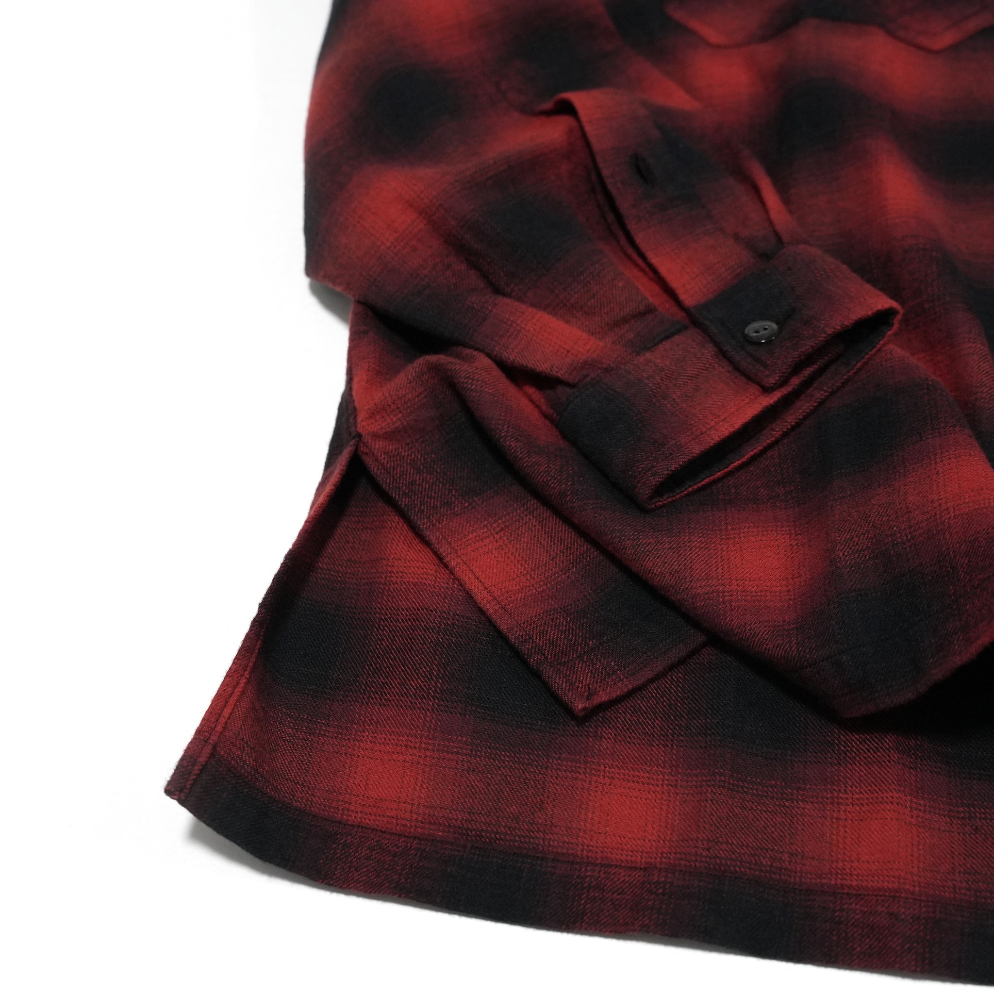 No:WP-02_B | Name:W POCKET SHIRTS-OMBRE CHECK | Color:Red【CATTA_カッタ】【archive】