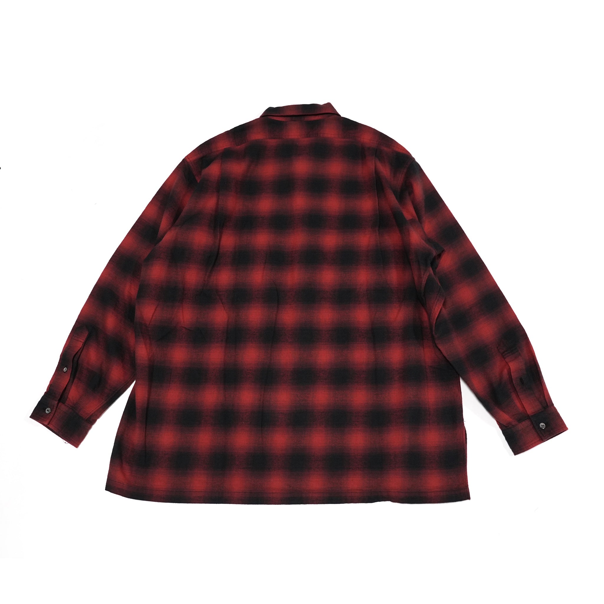 No:WP-02_B | Name:W POCKET SHIRTS-OMBRE CHECK | Color:Red【CATTA_カッタ】【archive】