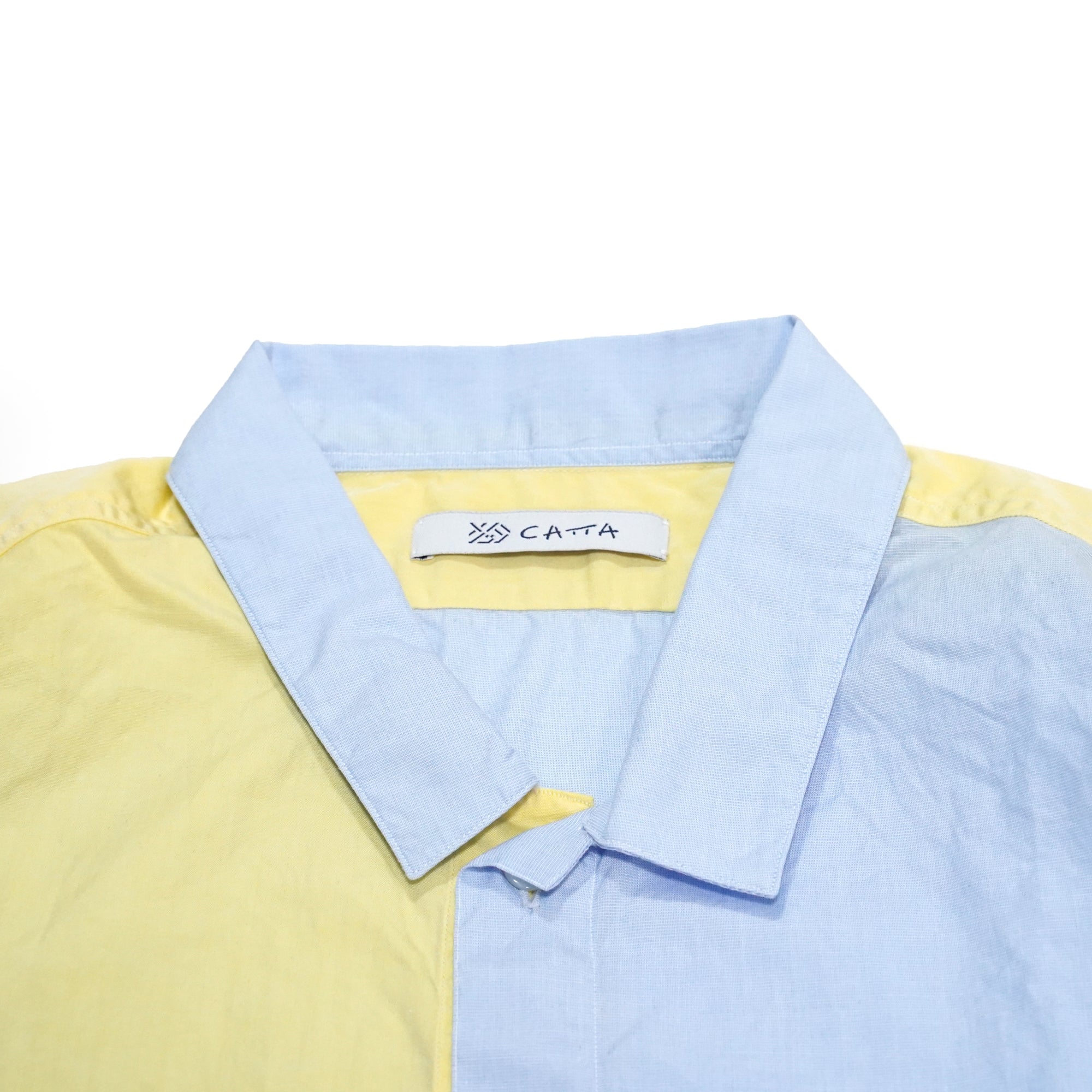 No:WPOCKETSH2021SSB | Name:W Pocket Shirts 100/2 | Color:Multi | Size-M/L【CATTA】-CATTA SHIRTS-ADDICTION FUKUOKA