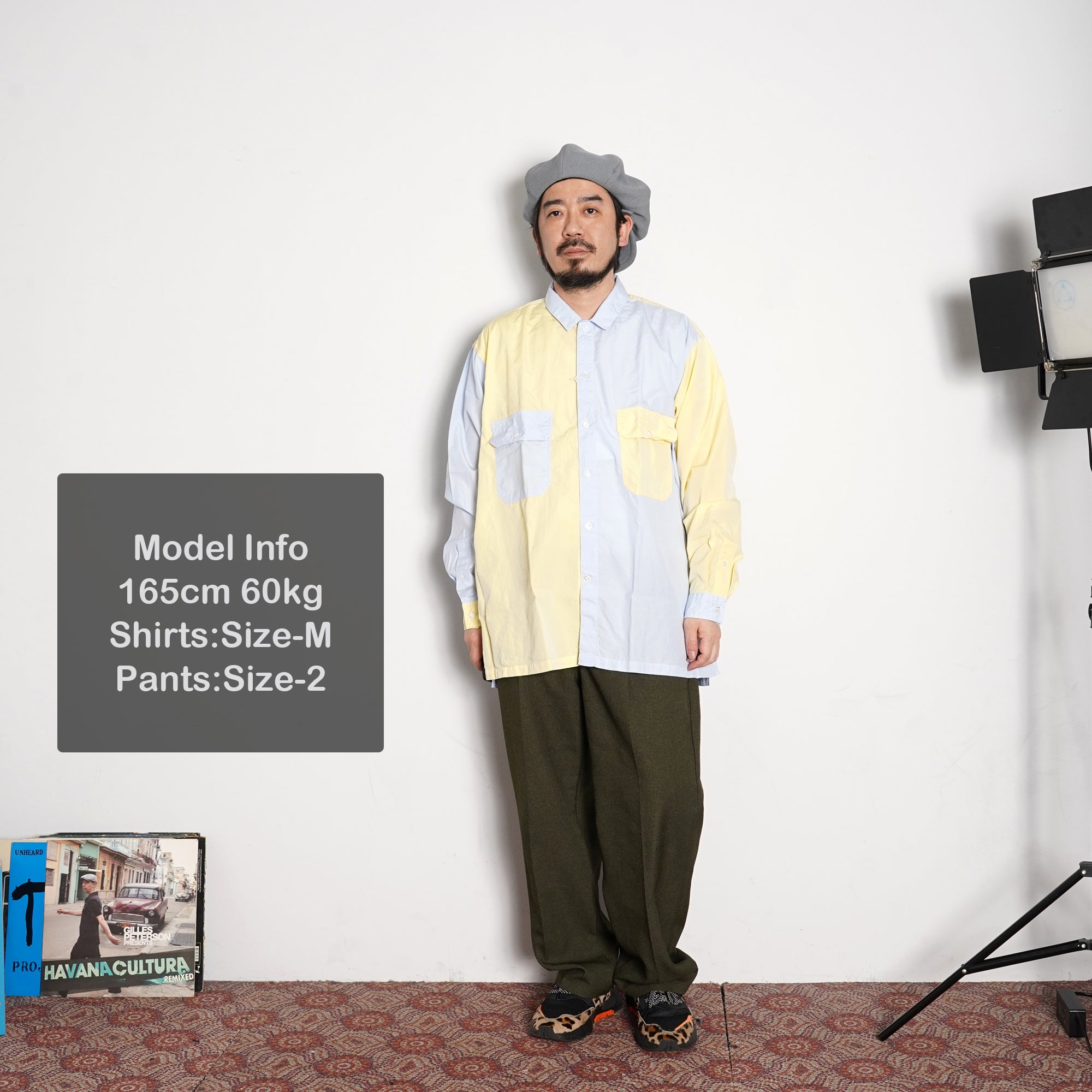 No:WPOCKETSH2021SSB | Name:W Pocket Shirts 100/2 | Color:Multi | Size-M/L【CATTA】-CATTA SHIRTS-ADDICTION FUKUOKA