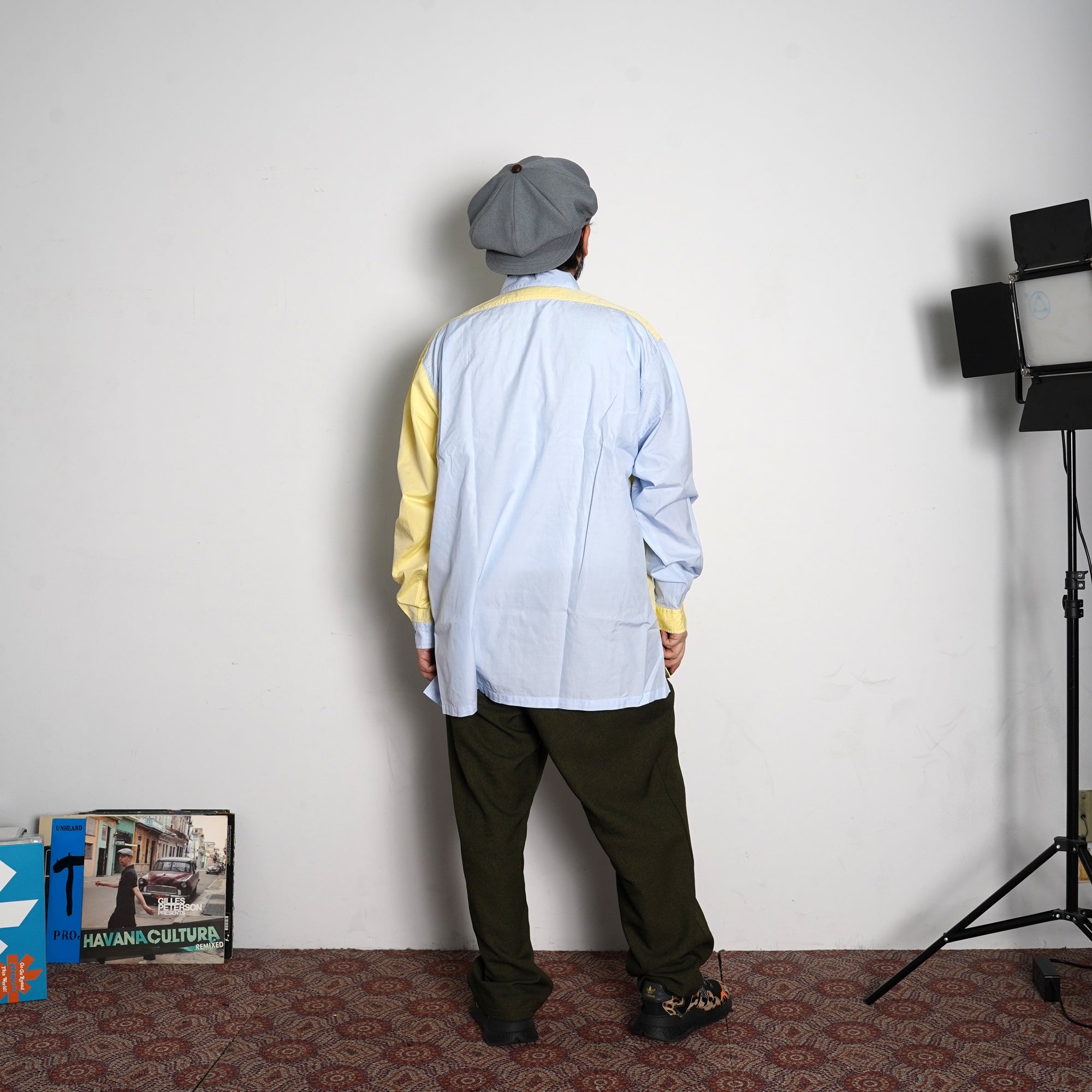 No:WPOCKETSH2021SSB | Name:W Pocket Shirts 100/2 | Color:Multi | Size-M/L【CATTA】-CATTA SHIRTS-ADDICTION FUKUOKA