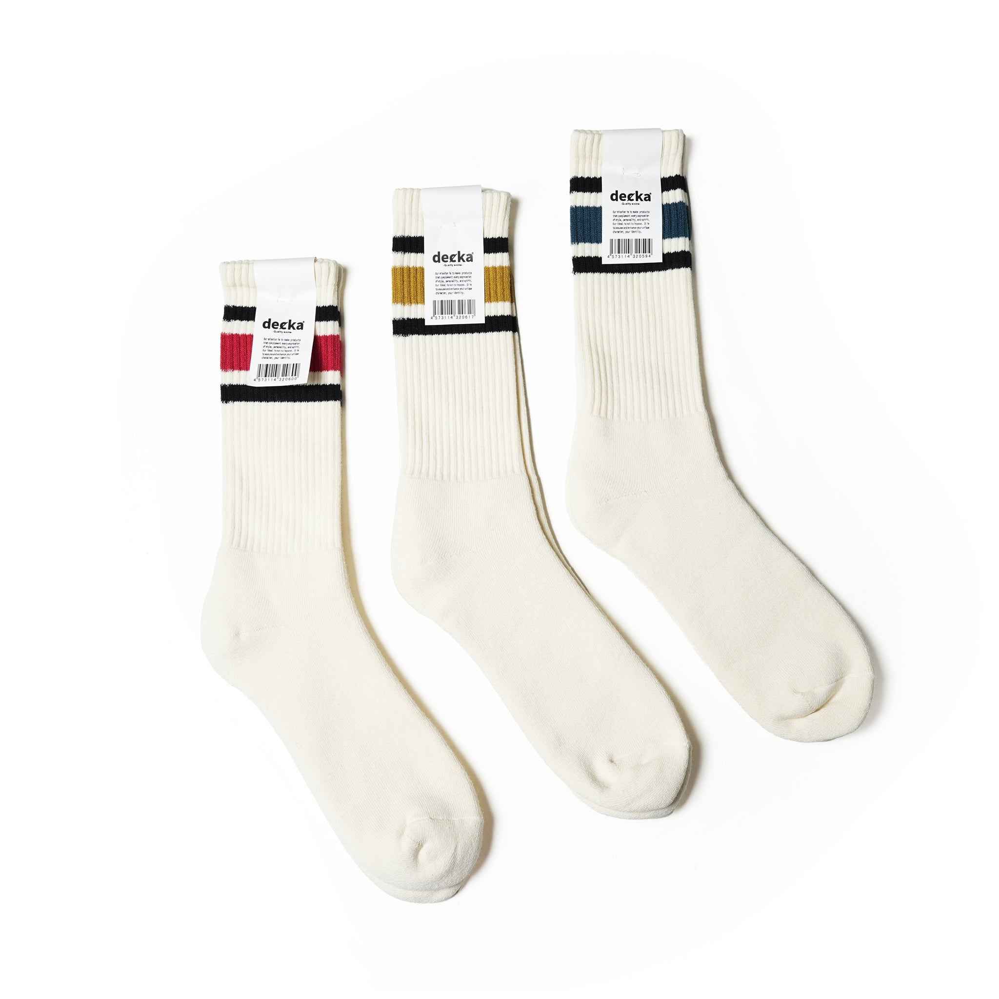 [de-11] 80’s Skater Socks【DECKA QUALITY SOCKS_デッカクオリティソックス】【ネコポス選択可能】