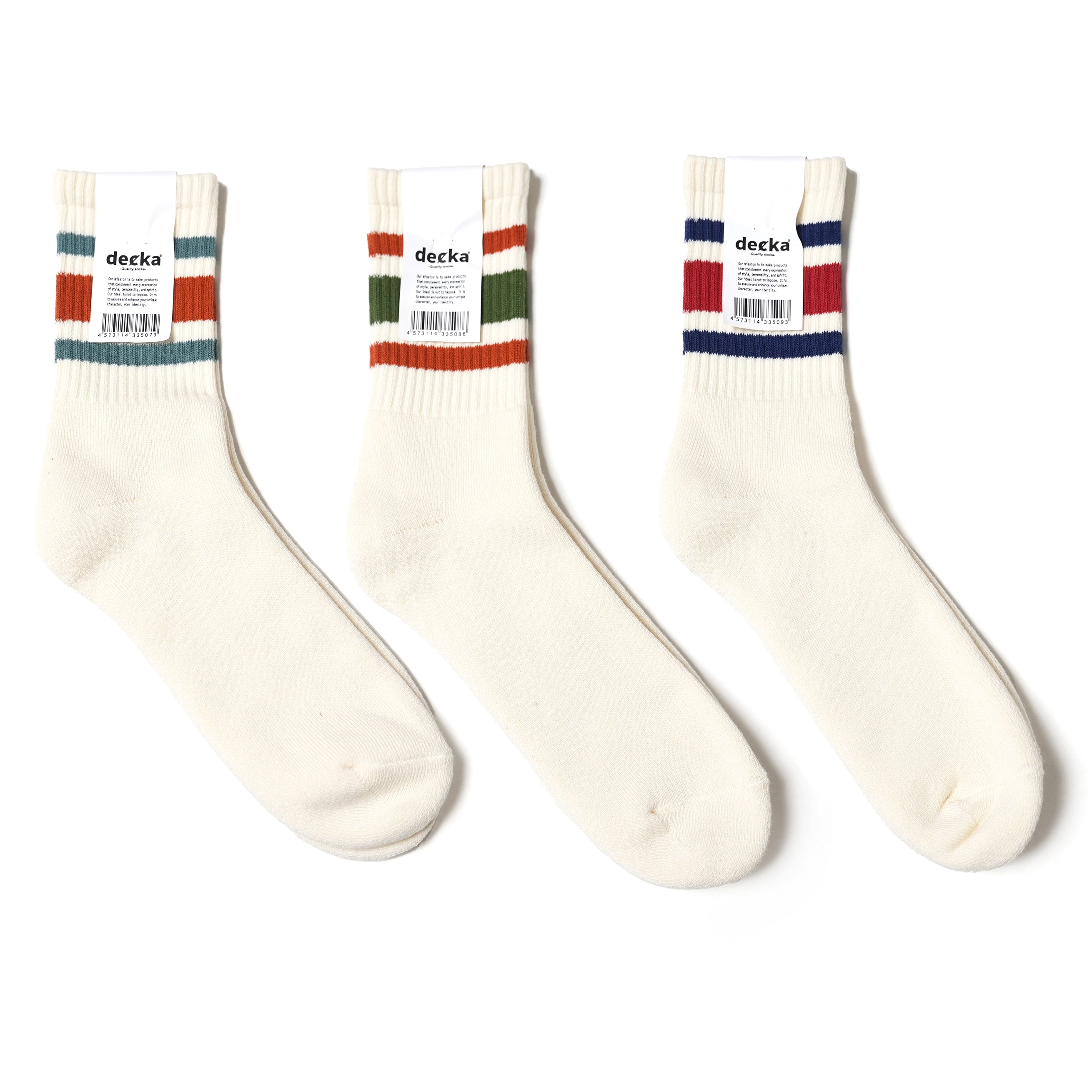 de-40 | 80’s Skater Socks | Short Length 【DECKA QUALITY SOCKS_デカクオリティソックス】【ネコポス選択可能】