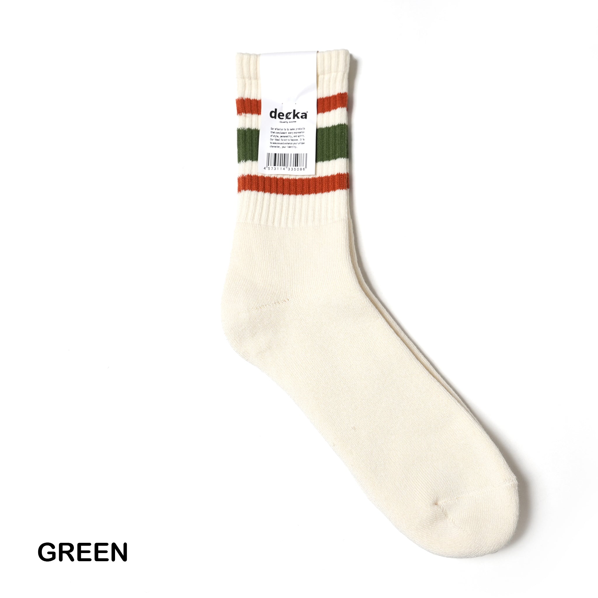 de-40 | 80’s Skater Socks | Short Length 【DECKA QUALITY SOCKS_デカクオリティソックス】【ネコポス選択可能】