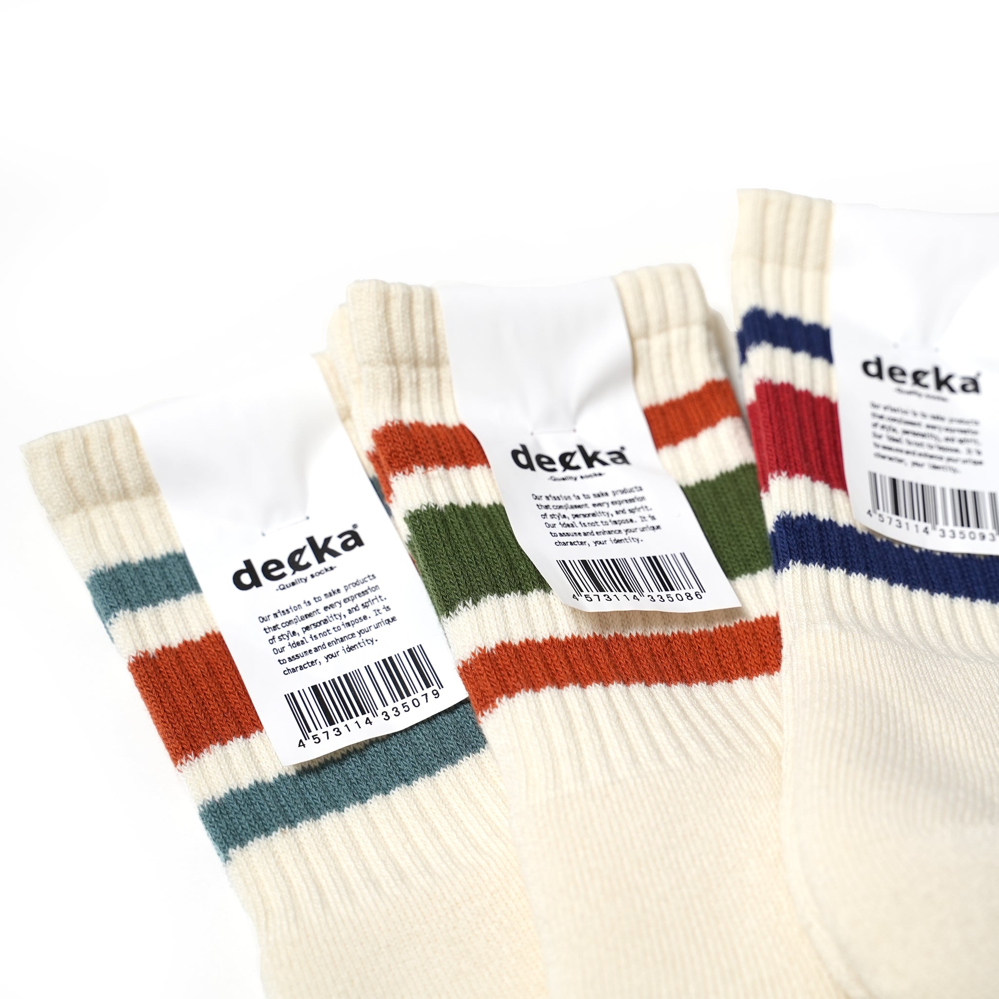 de-40 | 80’s Skater Socks | Short Length 【DECKA QUALITY SOCKS_デカクオリティソックス】【ネコポス選択可能】