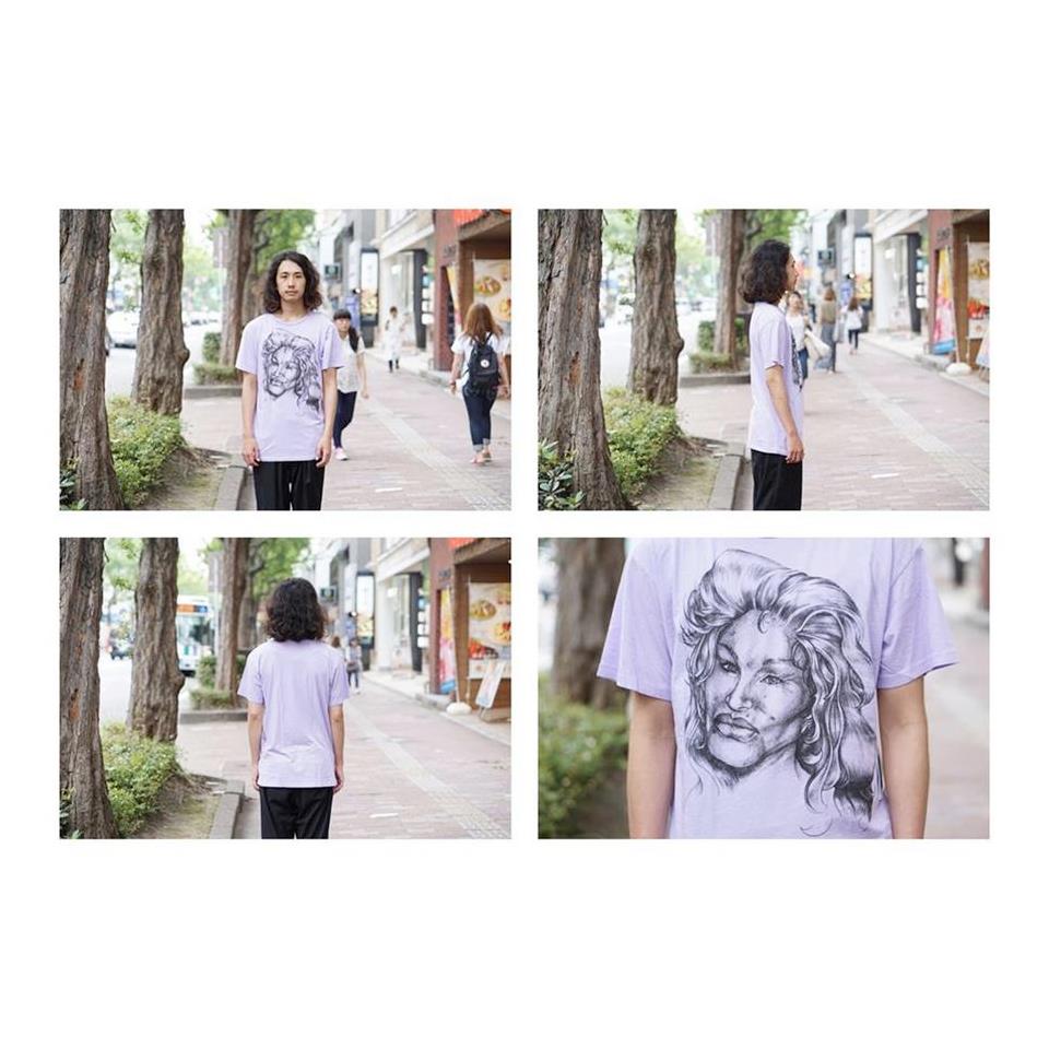 フェイスプリントTシャツ カラーパープル:【BLOOD IS THENEW BLACK】-BLOOD IS THENEW BLACK-ADDICTION FUKUOKA