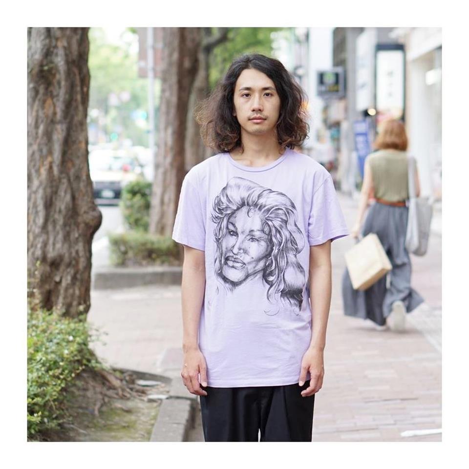 フェイスプリントTシャツ カラーパープル:【BLOOD IS THENEW BLACK】-BLOOD IS THENEW BLACK-ADDICTION FUKUOKA