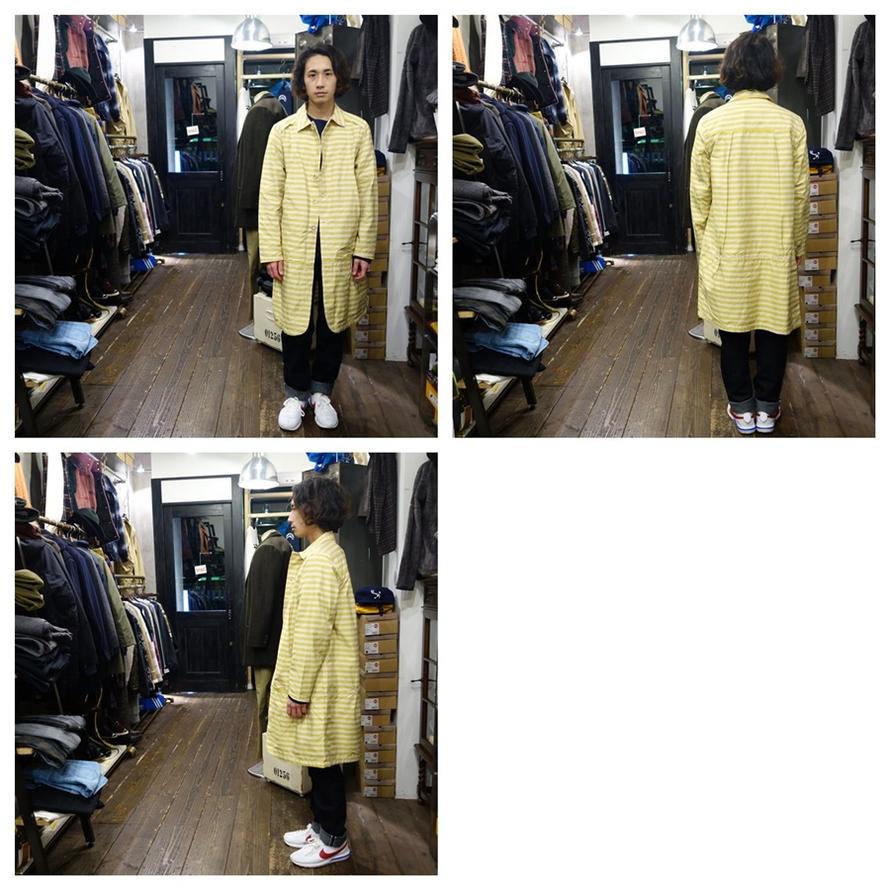 ボーダースプリングコート Size:R(M) Color:イエローボーダー【IRLY】-IRLY-ADDICTION FUKUOKA