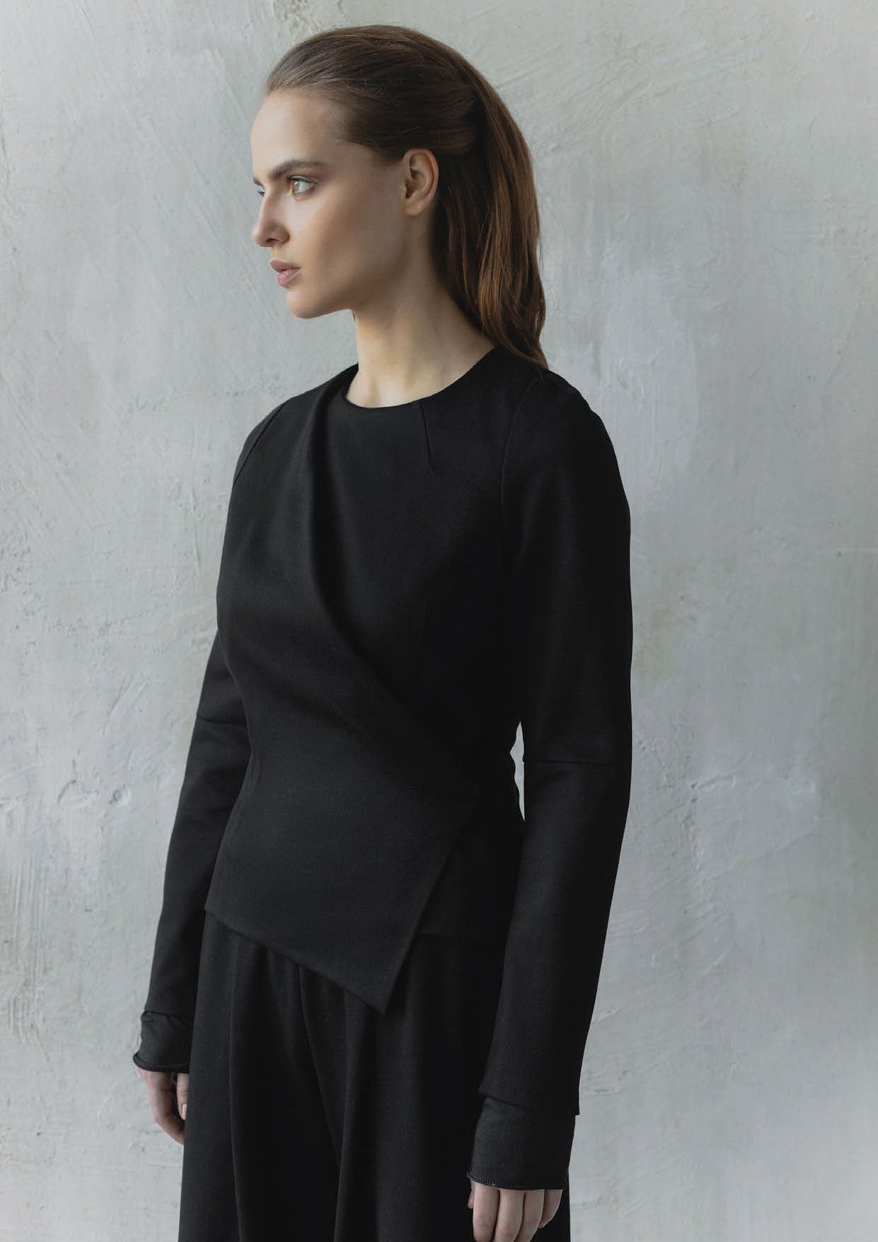 No:GA1-2821 | Name:Jacket With Open Wrap | Color:Black | Size:S【G2A】-G2A-ADDICTION FUKUOKA