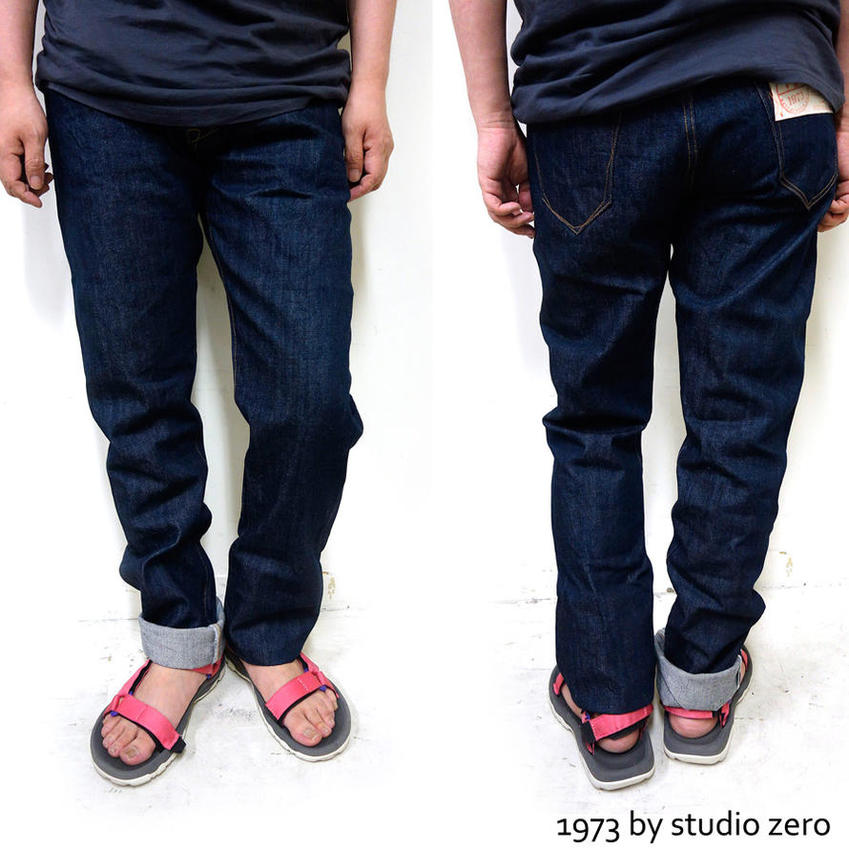 スリムストレートデニム(one wash)【1973 by studio zero スタジオゼロ】-OIKAWA DENIM-ADDICTION FUKUOKA