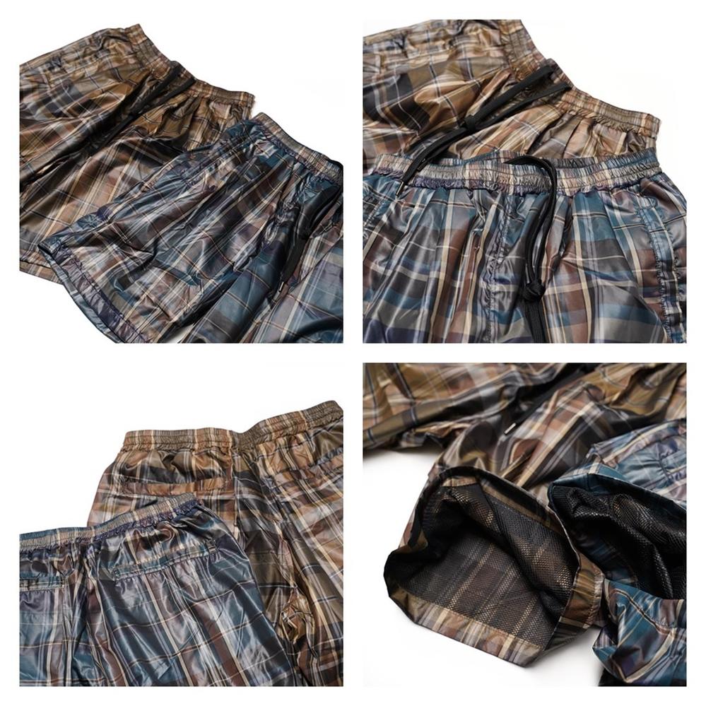 CHECK 2TUCK EASY SHORTS "Jacobus" ショートパンツ Color: green check / brown check 【KELEN】【ネコポス選択可能】-KELEN MEN-ADDICTION FUKUOKA