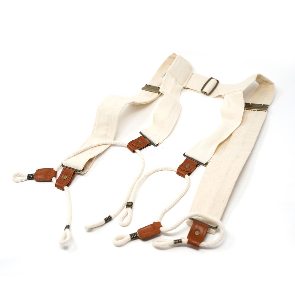 20's Scientific suspenders Color:White 【PHABLIC×KAZUI】