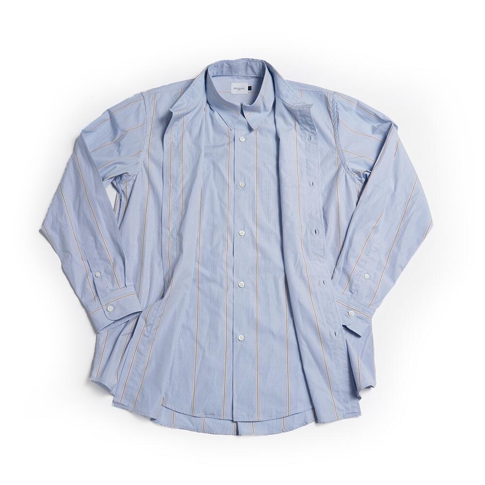 Stripe The Two Basic Shirts カラーbig stlipe 【EFILEVOL】【2020Spring】-EFILEVOL-ADDICTION FUKUOKA