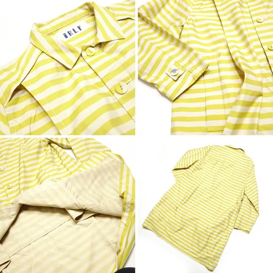 ボーダースプリングコート Size:R(M) Color:イエローボーダー【IRLY】-IRLY-ADDICTION FUKUOKA