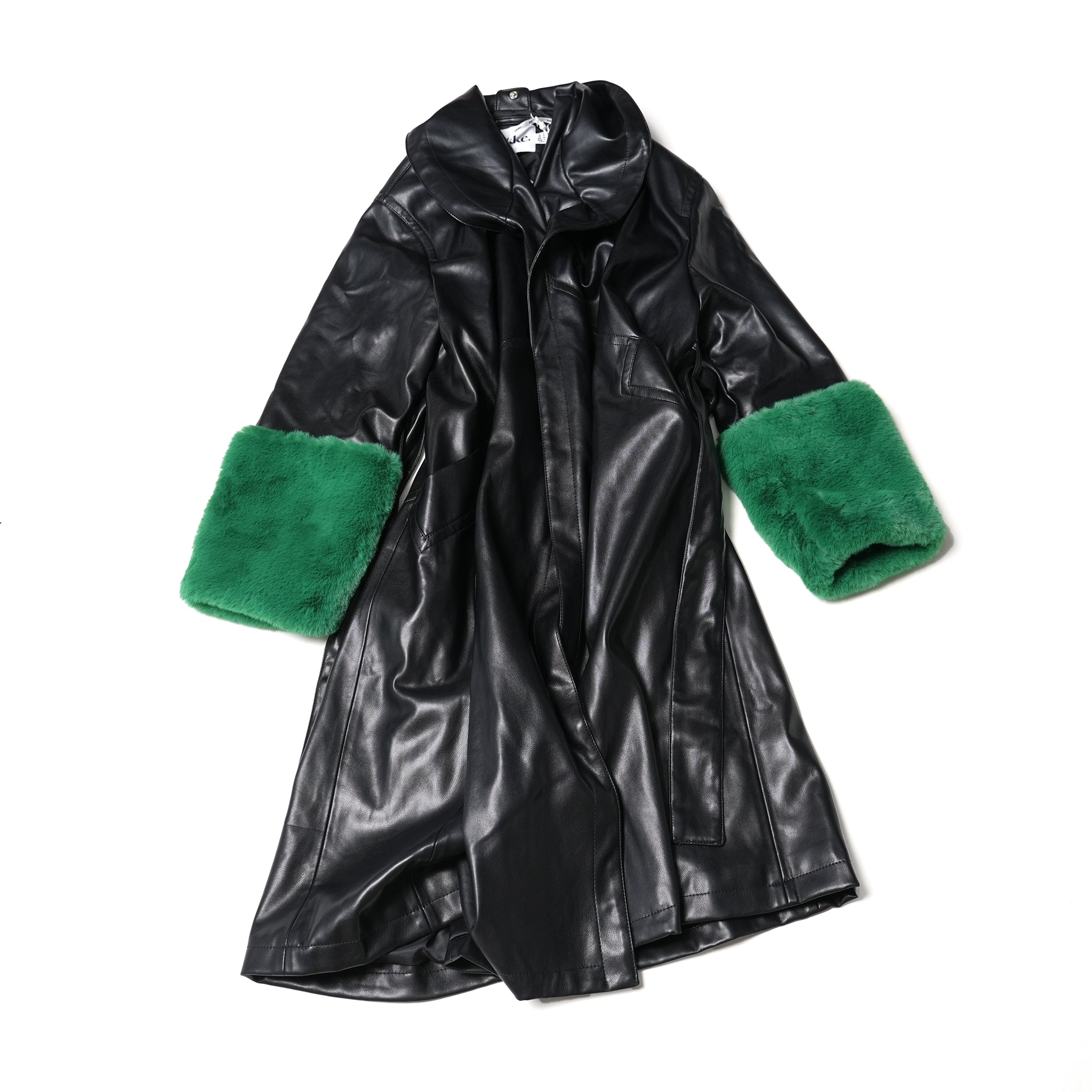 J1837BC07 | BAILEY – Black / Green Fur | Size:8 / 36 / S | JAKKE