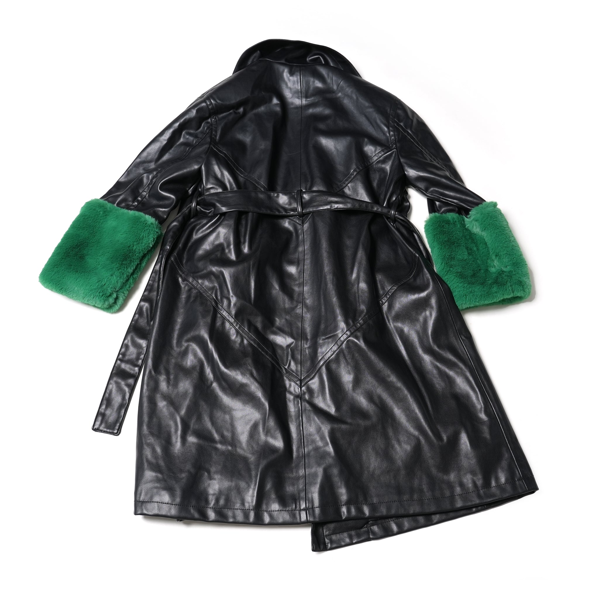 J1837BC07 | BAILEY – Black / Green Fur | Size:8 / 36 / S | JAKKE