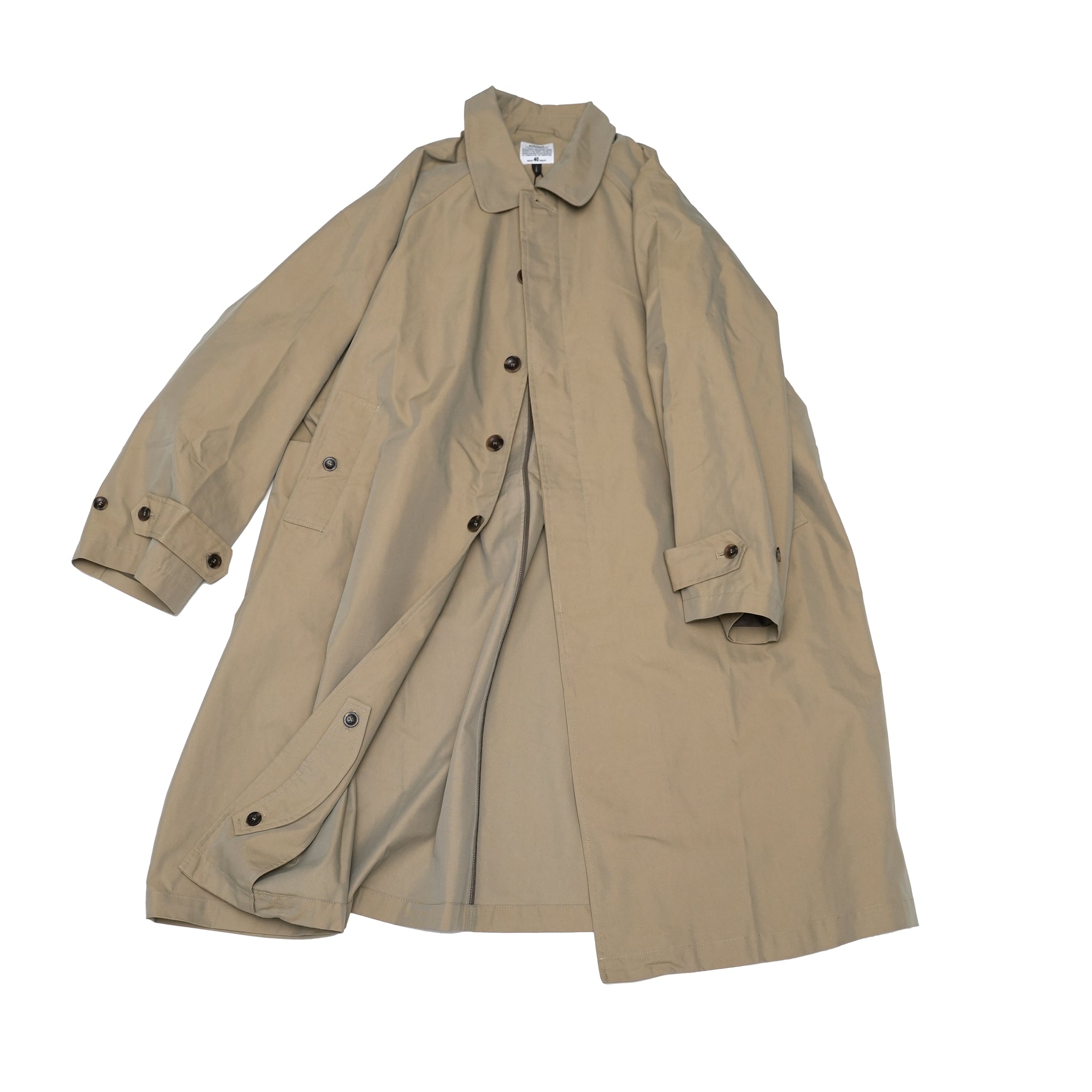 Graves_Bal Collar Coat – Offwhite / Beige / Charcoal / Black | KELEN MEN