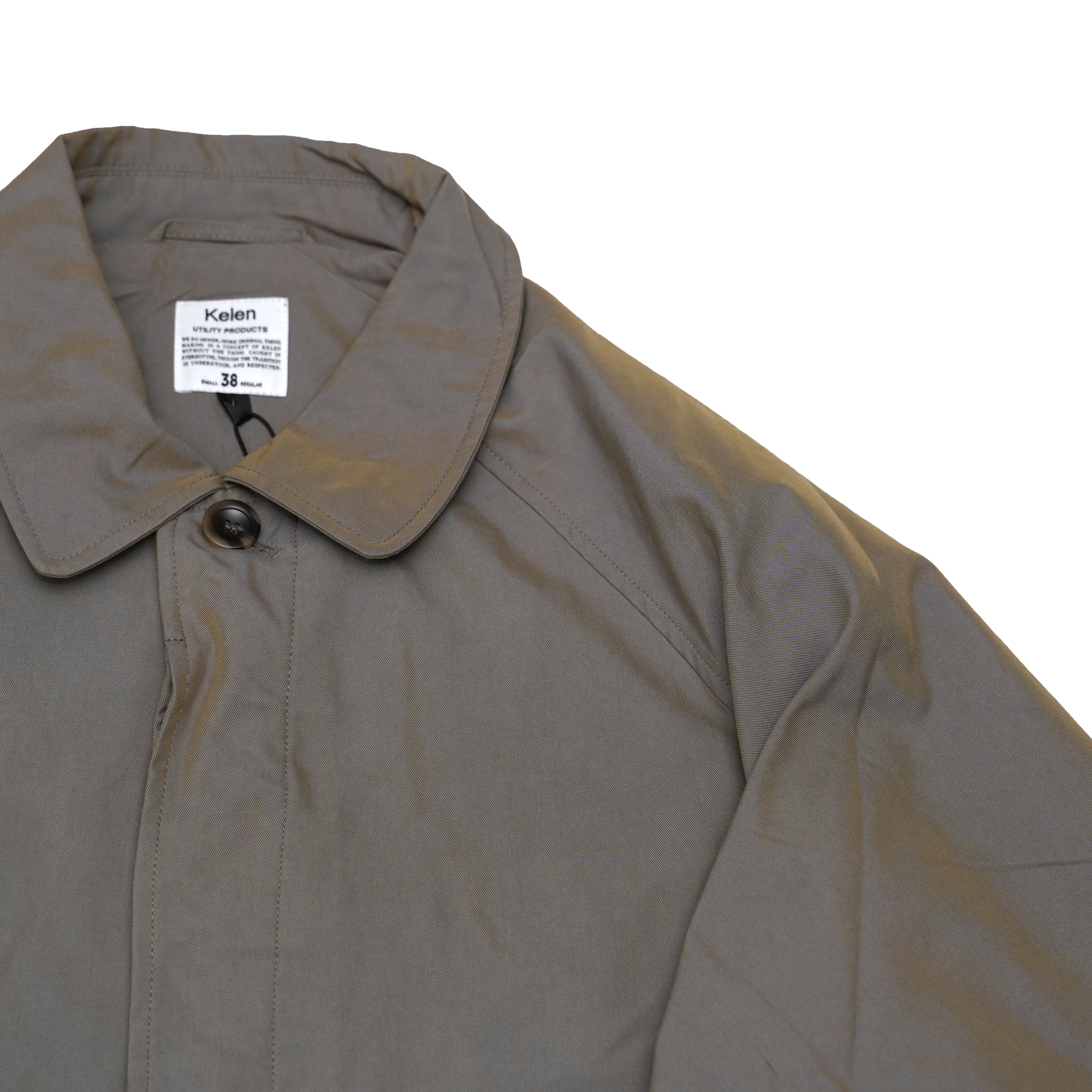 Graves_Bal Collar Coat – Offwhite / Beige / Charcoal / Black | KELEN MEN