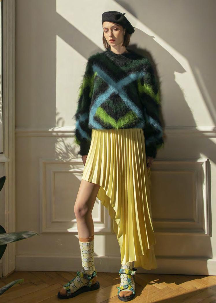 No:F12SW01 | Name:Sweater | Color:Black Green | Size:S【LALO CARDIGAN】【入荷予定アイテム・入荷連絡可能】-LALO CARDIGANS-ADDICTION FUKUOKA