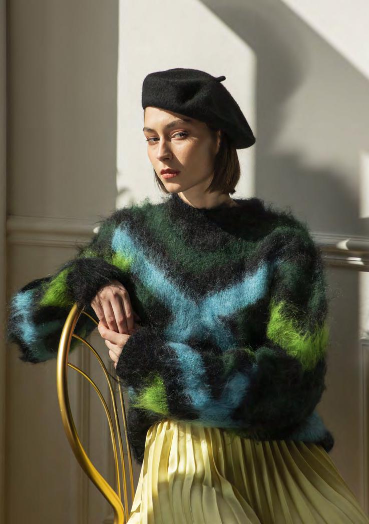 No:F12SW01 | Name:Sweater | Color:Black Green | Size:S【LALO CARDIGAN】【入荷予定アイテム・入荷連絡可能】-LALO CARDIGANS-ADDICTION FUKUOKA