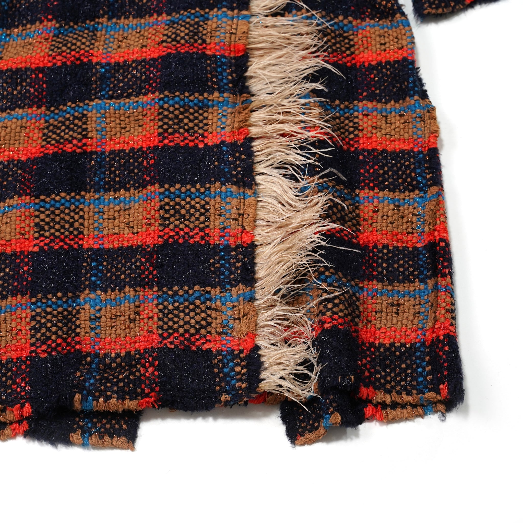 F12CO04 | Coat | Color:Red Check | Size:S【LALO CARDIGANS_ラロカーディガンズ】