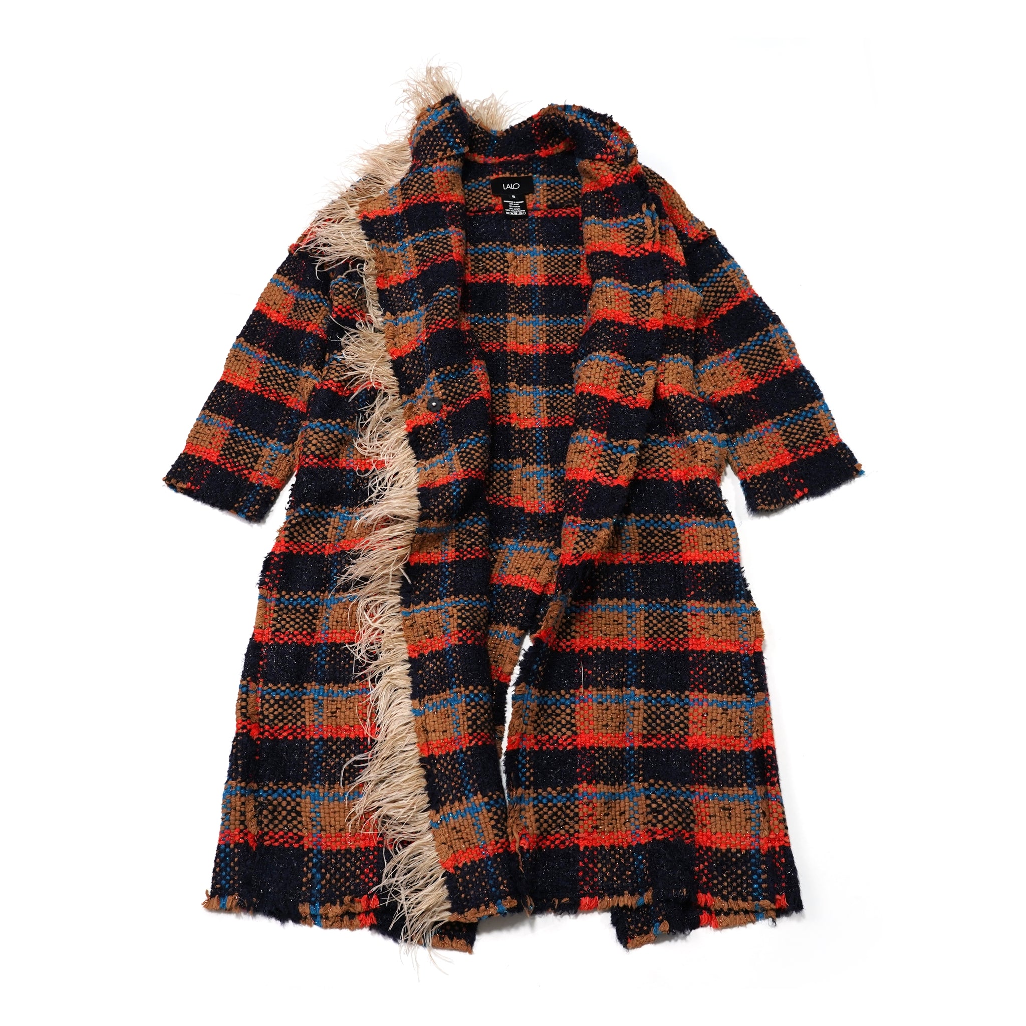 F12CO04 | Coat | Color:Red Check | Size:S【LALO CARDIGANS_ラロカーディガンズ】