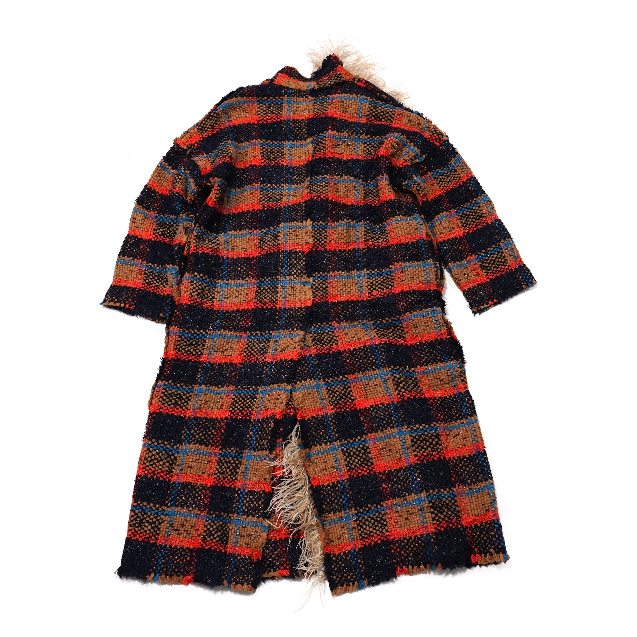 F12CO04 | Coat | Color:Red Check | Size:S【LALO CARDIGANS_ラロカーディガンズ】
