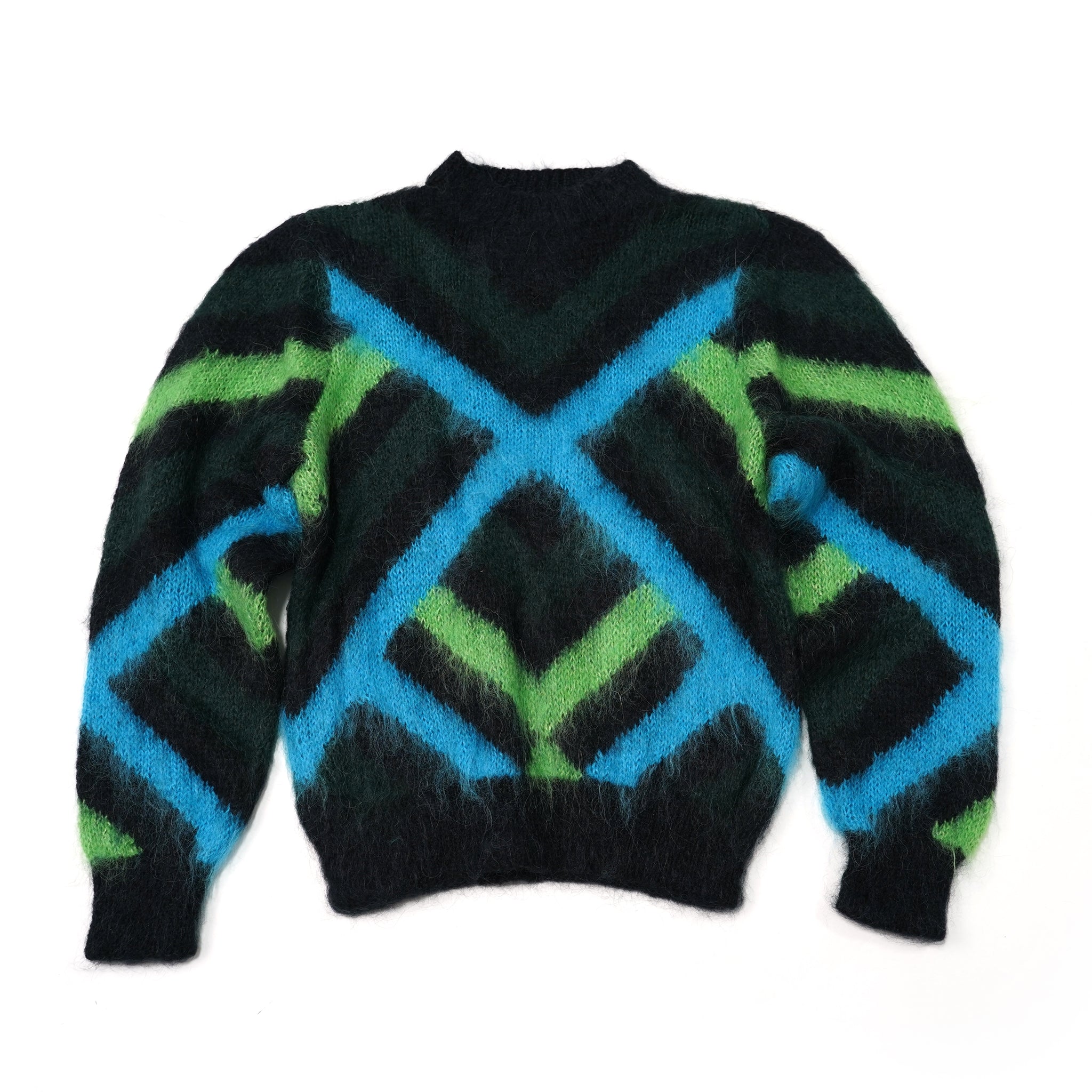 F12SW01 | Sweater | Color:Black Green | Size:S【LALO CARDIGANS_ラロカーディガンズ】