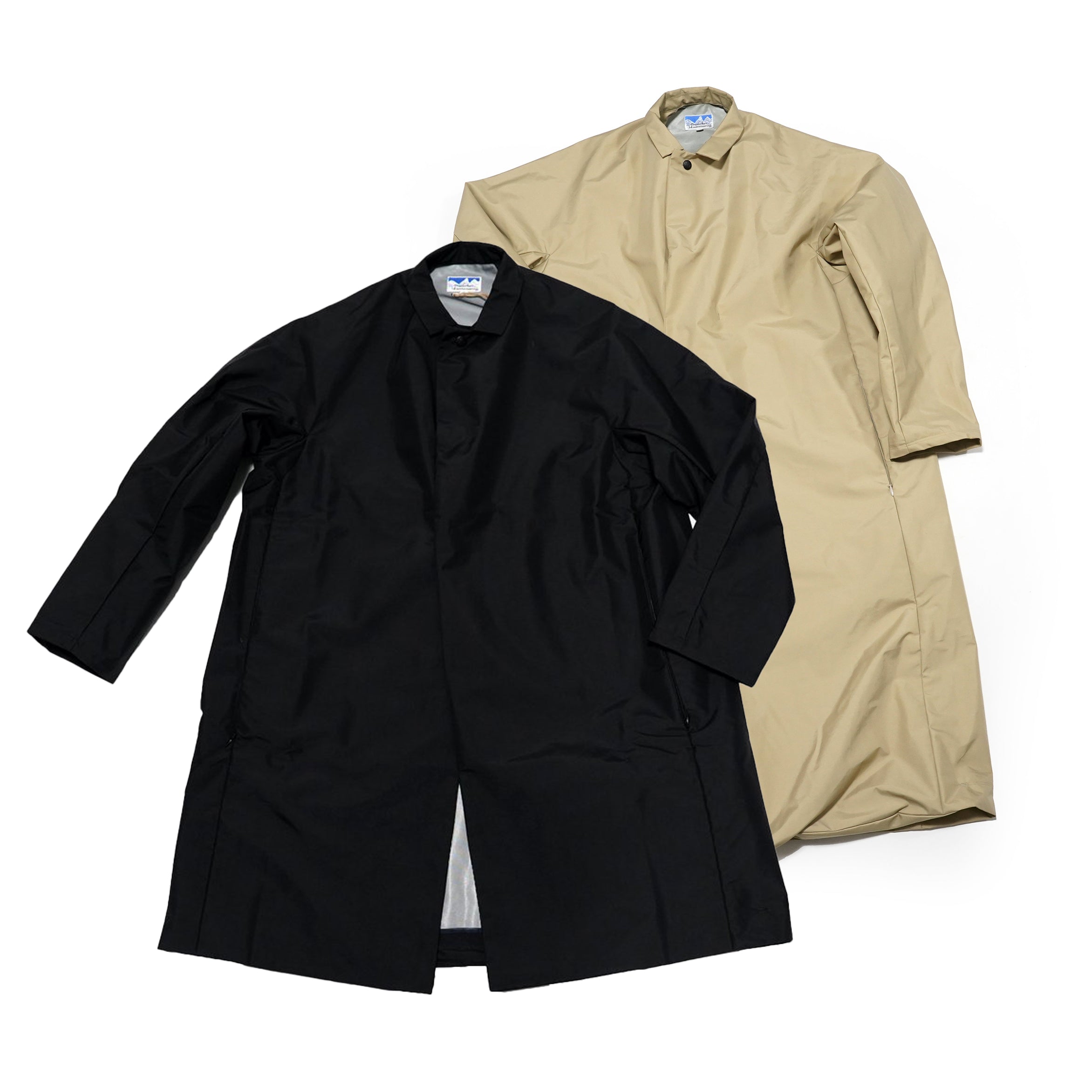 No:PH21FW-002 | Name:P.H.M. Long Coat | Color:Black/Beige | Size:M/L【POWDERHORN MOUNTAINEERING】【入荷予定アイテム・入荷連絡可能】-POWDERHORN MOUNTAINEERING-ADDICTION FUKUOKA