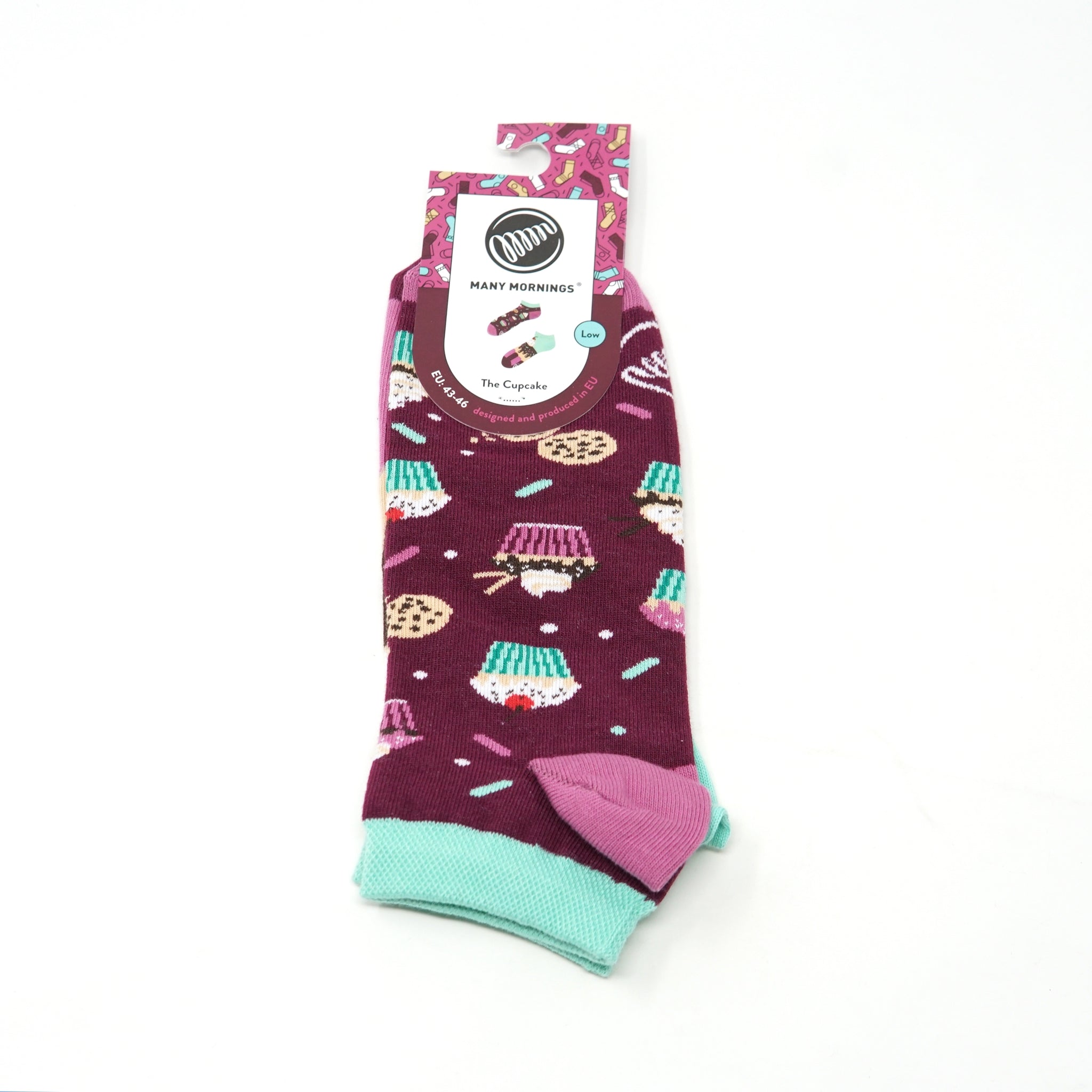 many mornings low socks /The Cupcake/ 【MANY MORNINGS_メニ―モーニングス】【ネコポス選択可能】