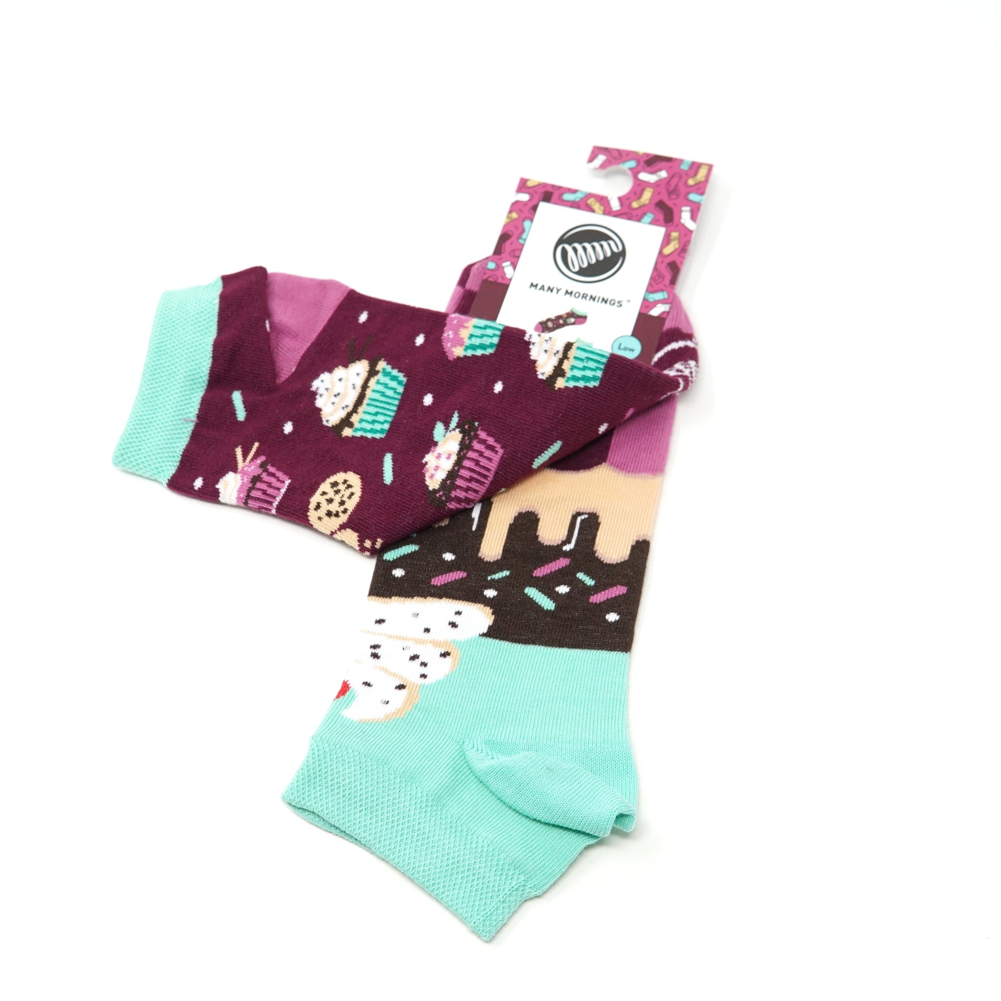 many mornings low socks /The Cupcake/ 【MANY MORNINGS_メニ―モーニングス】【ネコポス選択可能】
