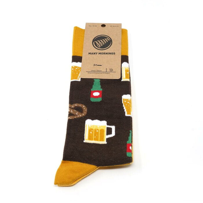 many mornings reguler socks /craft beer / 【many mornings メニ―モーニングス】【ネコポス選択可能】-MANY MORNIGS-ADDICTION FUKUOKA