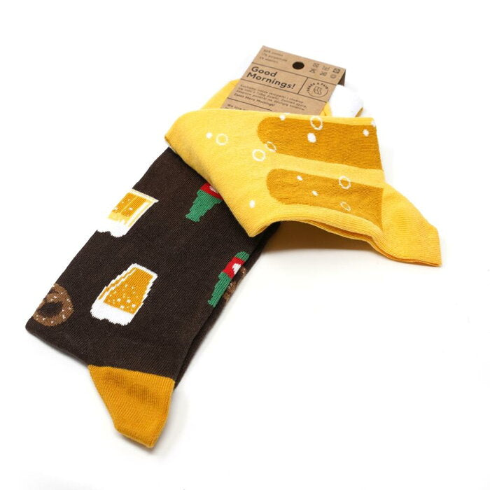 many mornings reguler socks /craft beer / 【many mornings メニ―モーニングス】【ネコポス選択可能】-MANY MORNIGS-ADDICTION FUKUOKA