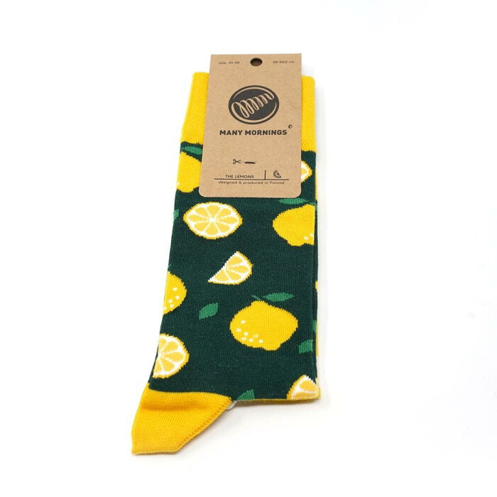 many mornings reguler socks /The Lemon/ 【many mornings メニ―モーニングス】【ネコポス選択可能】-MANY MORNIGS-ADDICTION FUKUOKA
