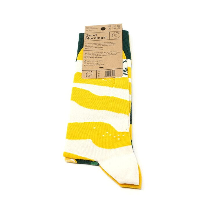 many mornings reguler socks /The Lemon/ 【many mornings メニ―モーニングス】【ネコポス選択可能】-MANY MORNIGS-ADDICTION FUKUOKA