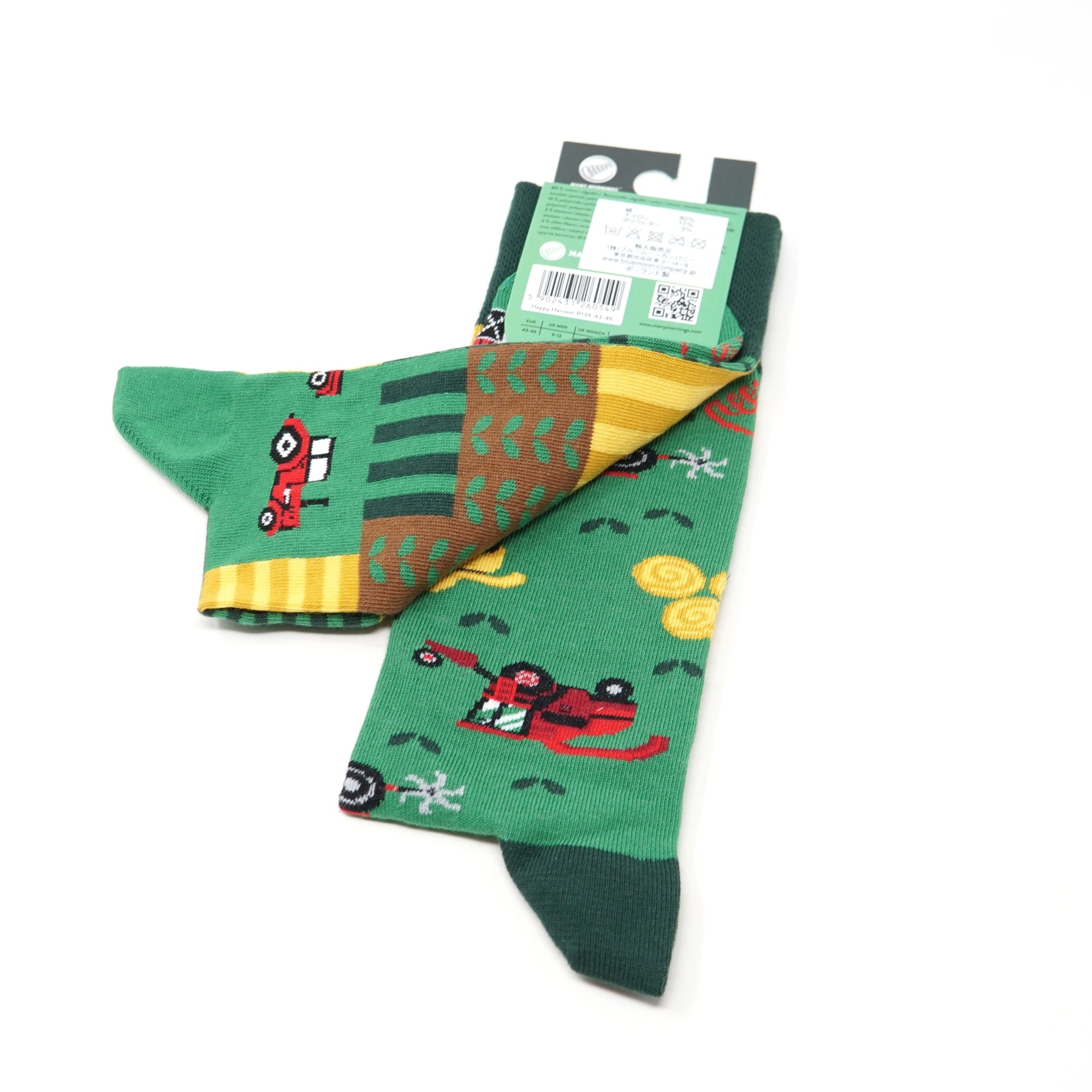reguler socks / Happy Harvest【many mornings メニ―モーニングス】【ネコポス選択可能】