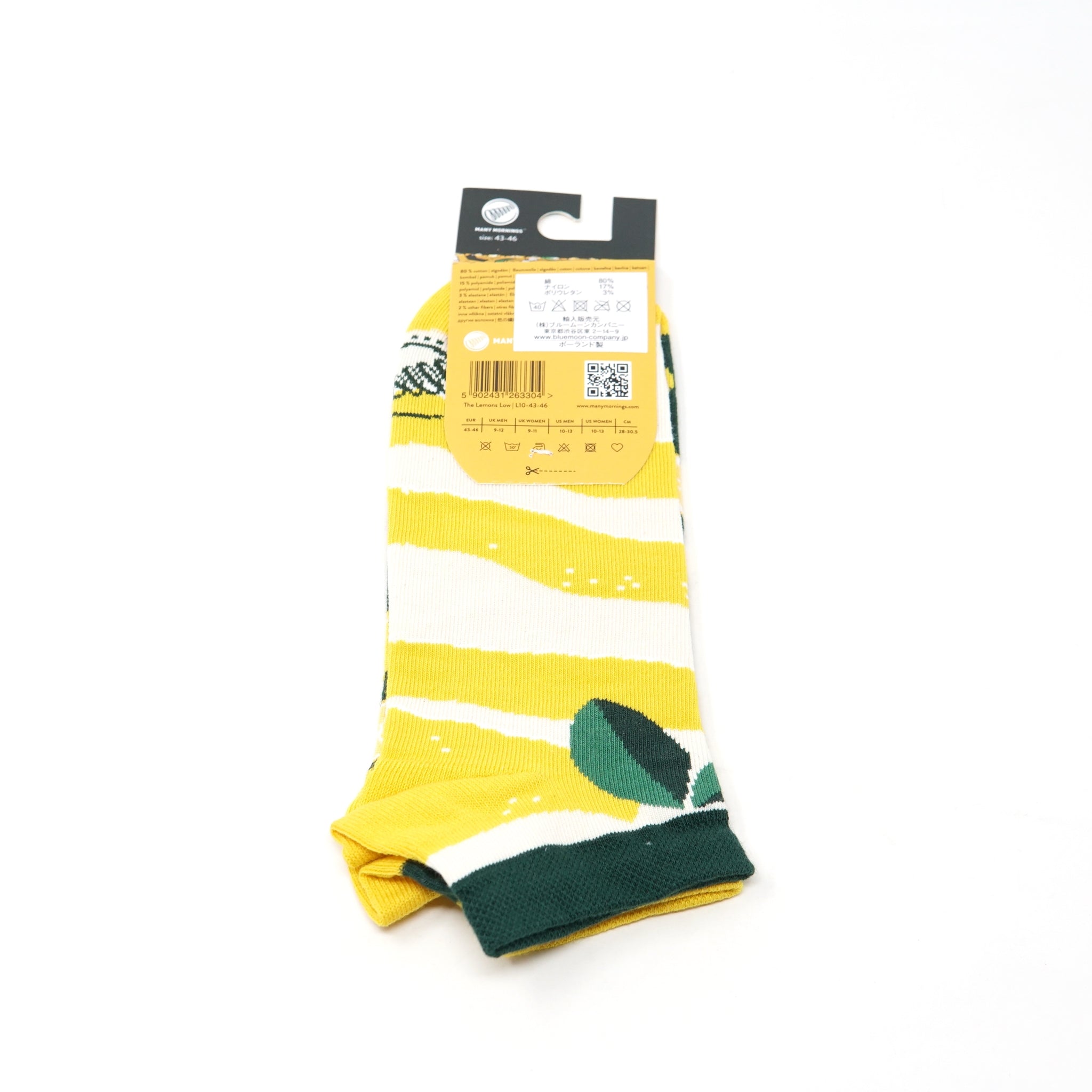 many mornings low socks /The Lemons/ 【MANY MORNINGS_メニ―モーニングス】【ネコポス選択可能】