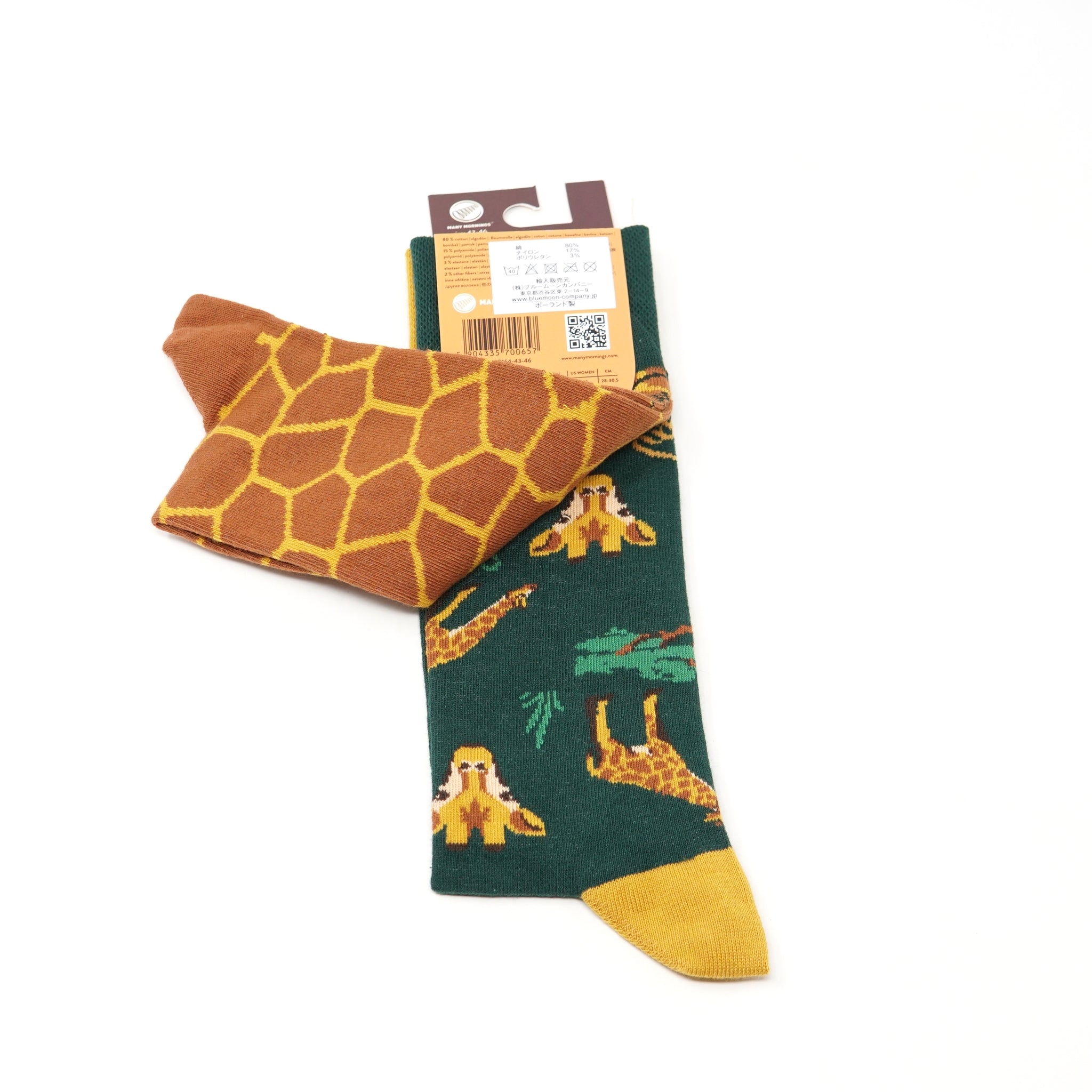 reguler socks / The Giraffe【many mornings メニ―モーニングス】【ネコポス選択可能】
