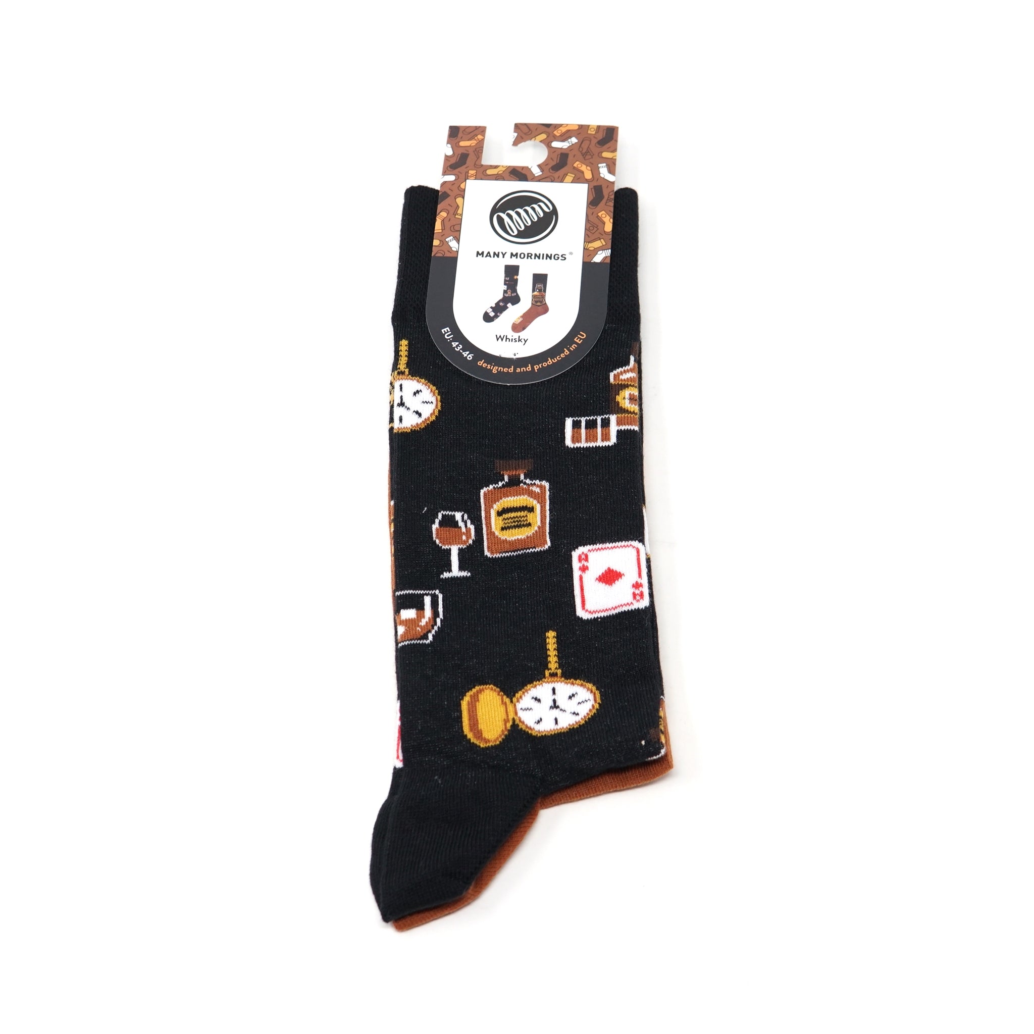 reguler socks / Whisky 【MANY MORNINGS_メニ―モーニングス】【ネコポス選択可能】