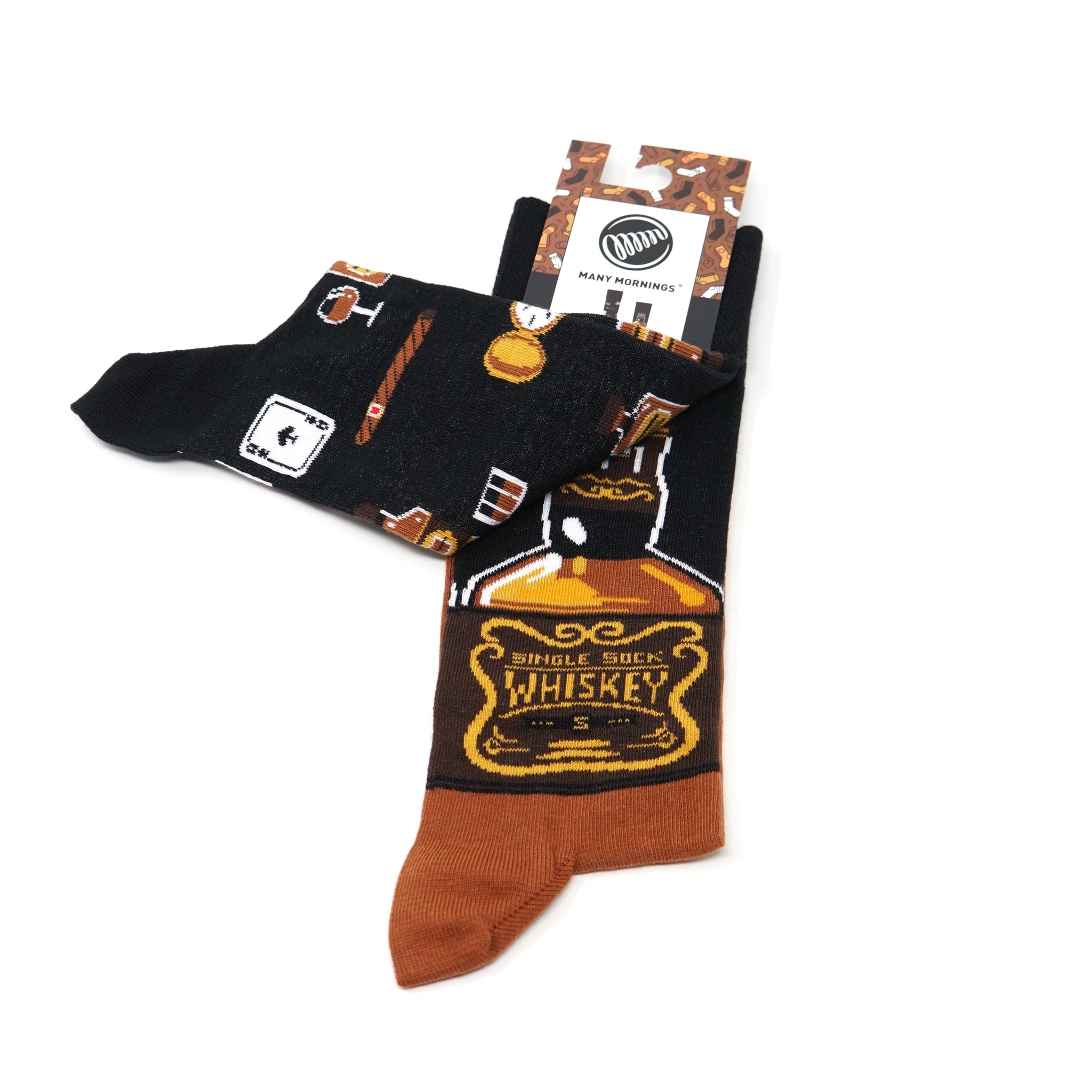 reguler socks / Whisky 【MANY MORNINGS_メニ―モーニングス】【ネコポス選択可能】