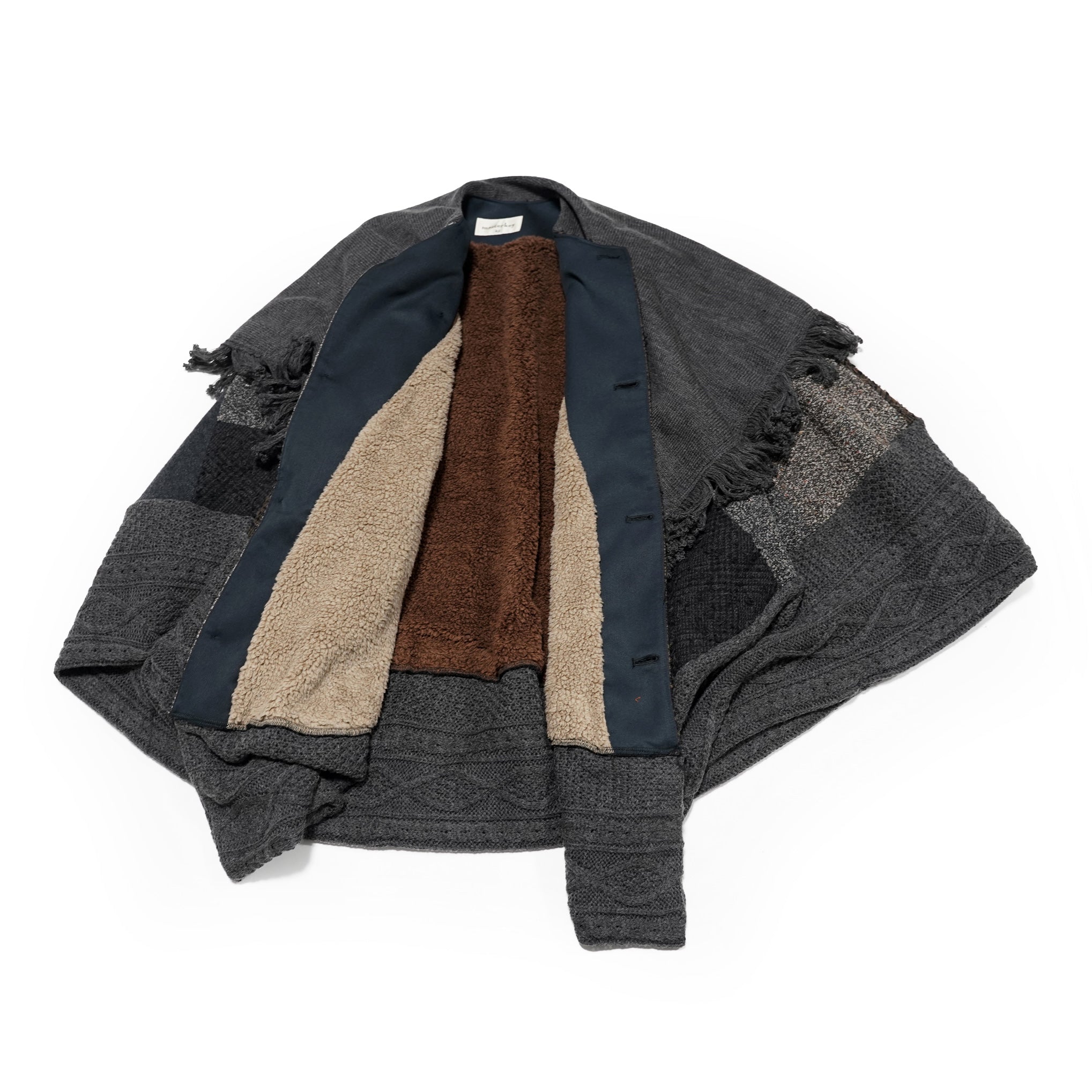 No:MK21A-V-03 | Name:LAMP | Color:Wool | Style:Patchwork Cape 【Masterkey】-MASTERKEY-ADDICTION FUKUOKA