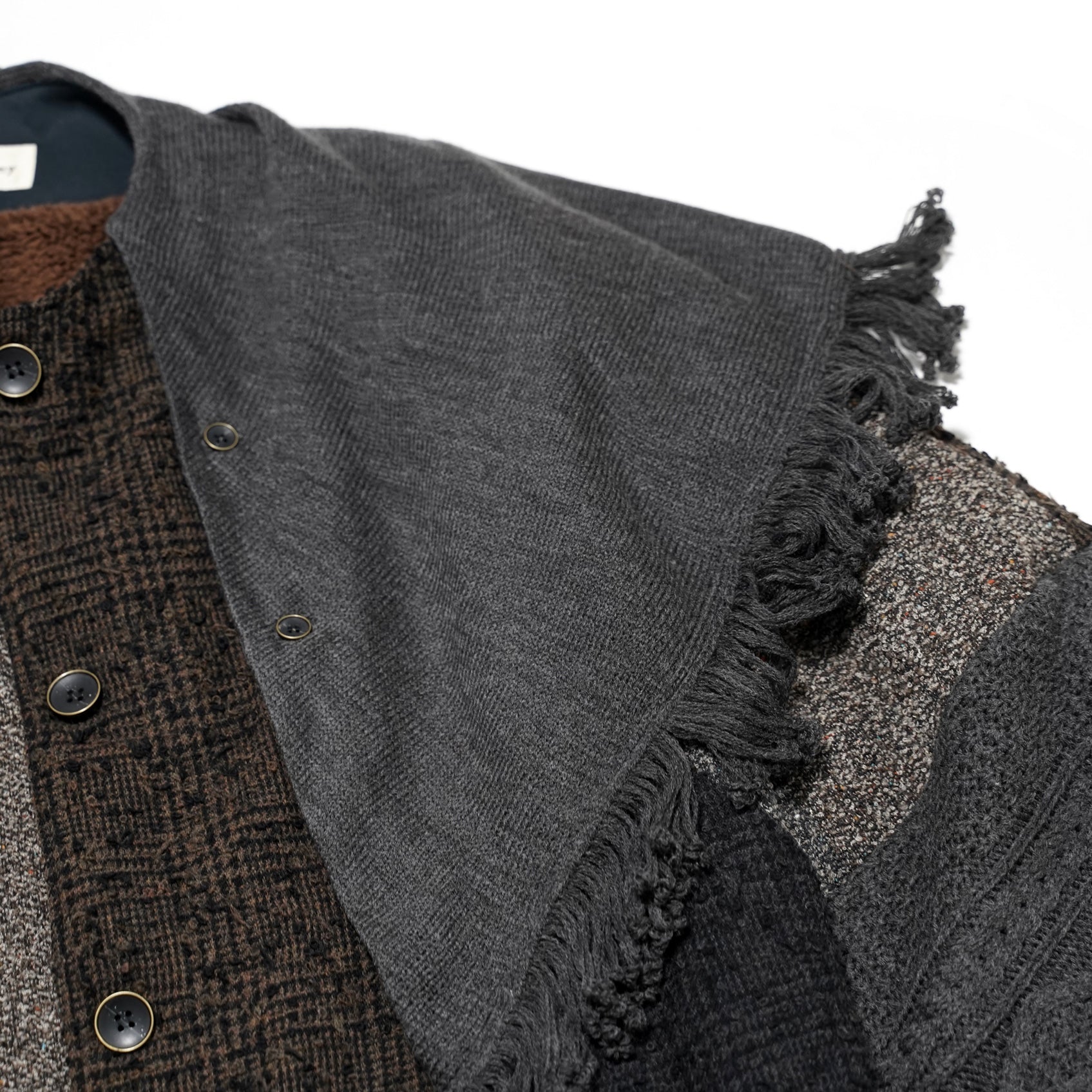 No:MK21A-V-03 | Name:LAMP | Color:Wool | Style:Patchwork Cape 【Masterkey】-MASTERKEY-ADDICTION FUKUOKA