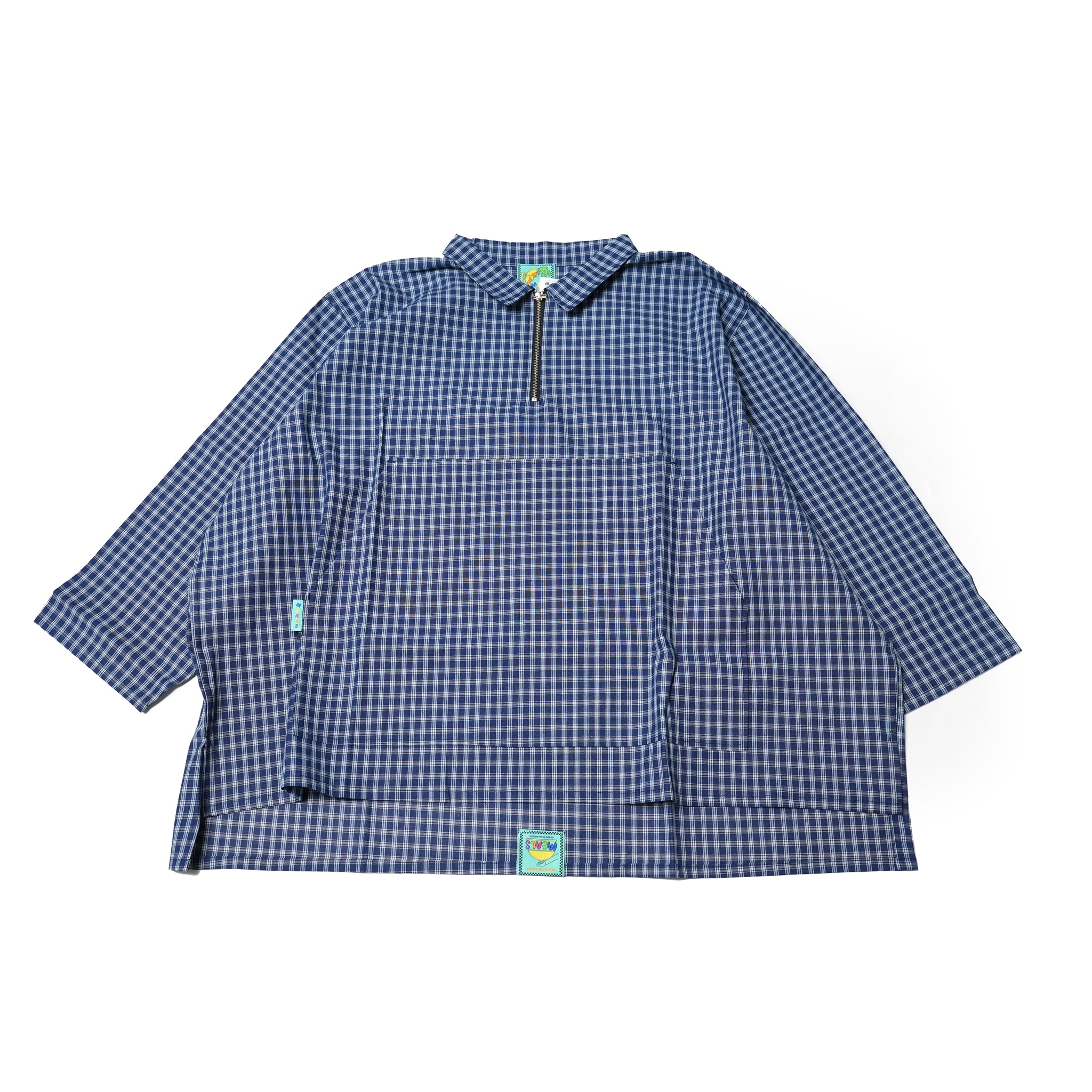 me-03 | ZIP PULLOVER – Picnic Plaid【MEALS CLOTHING_ミールクロージング】
