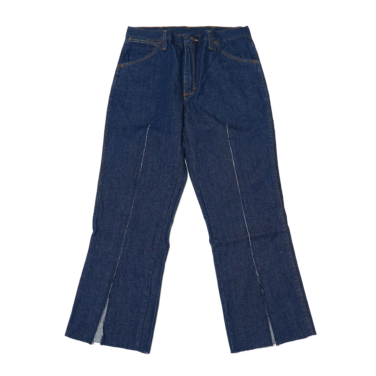 REMAKE02 | REMAKE FRONT SLIT DENIM PANTS – PREWASHED INDIGO【RED KAP】
