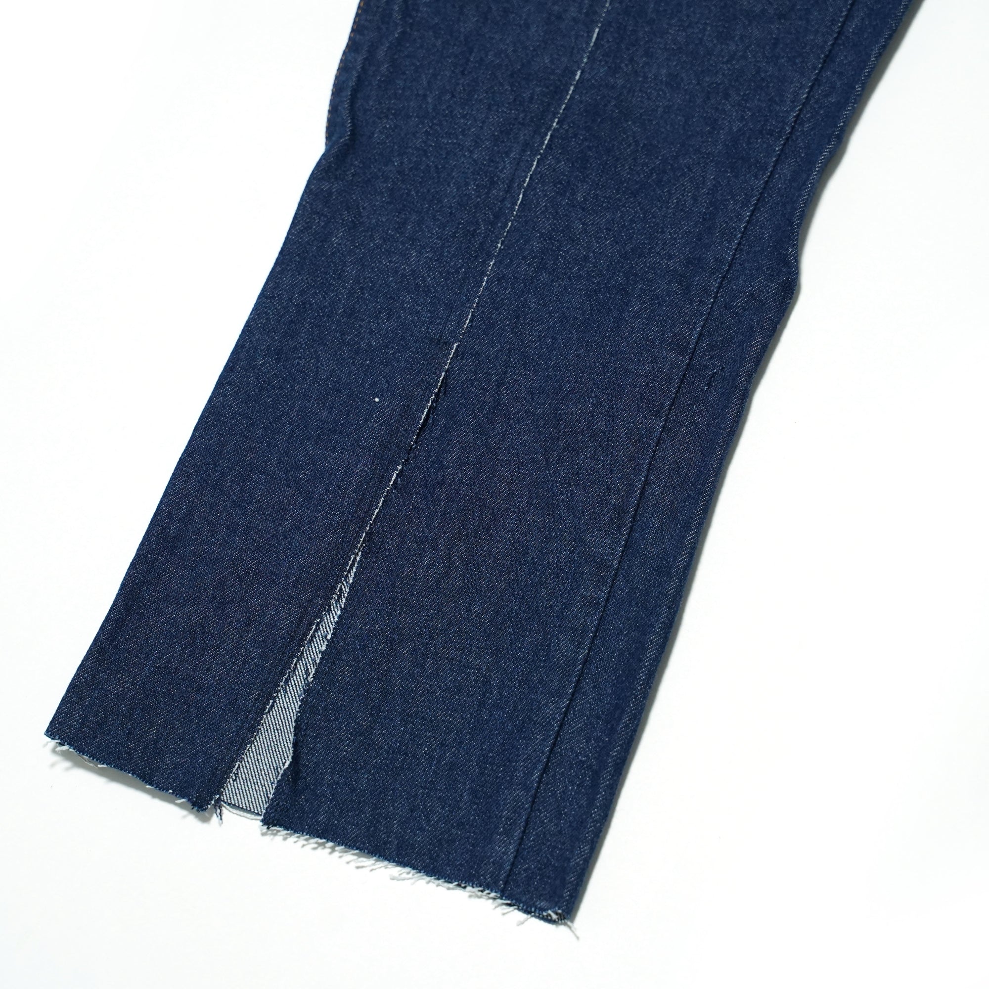 No:REMAKE02 | Name: REMAKE FRONT SLIT DENIM PANTS | Color:PREWASHED INDIGO【RED KAP】-MEG COMPANY-ADDICTION FUKUOKA