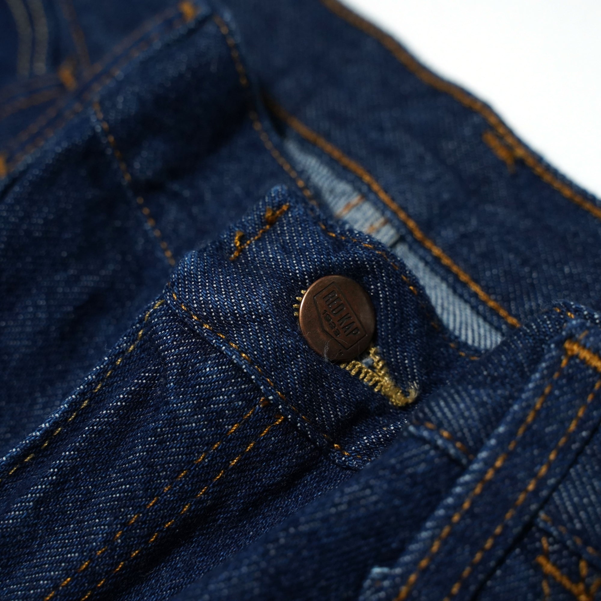 No:REMAKE02 | Name: REMAKE FRONT SLIT DENIM PANTS | Color:PREWASHED INDIGO【RED KAP】-MEG COMPANY-ADDICTION FUKUOKA