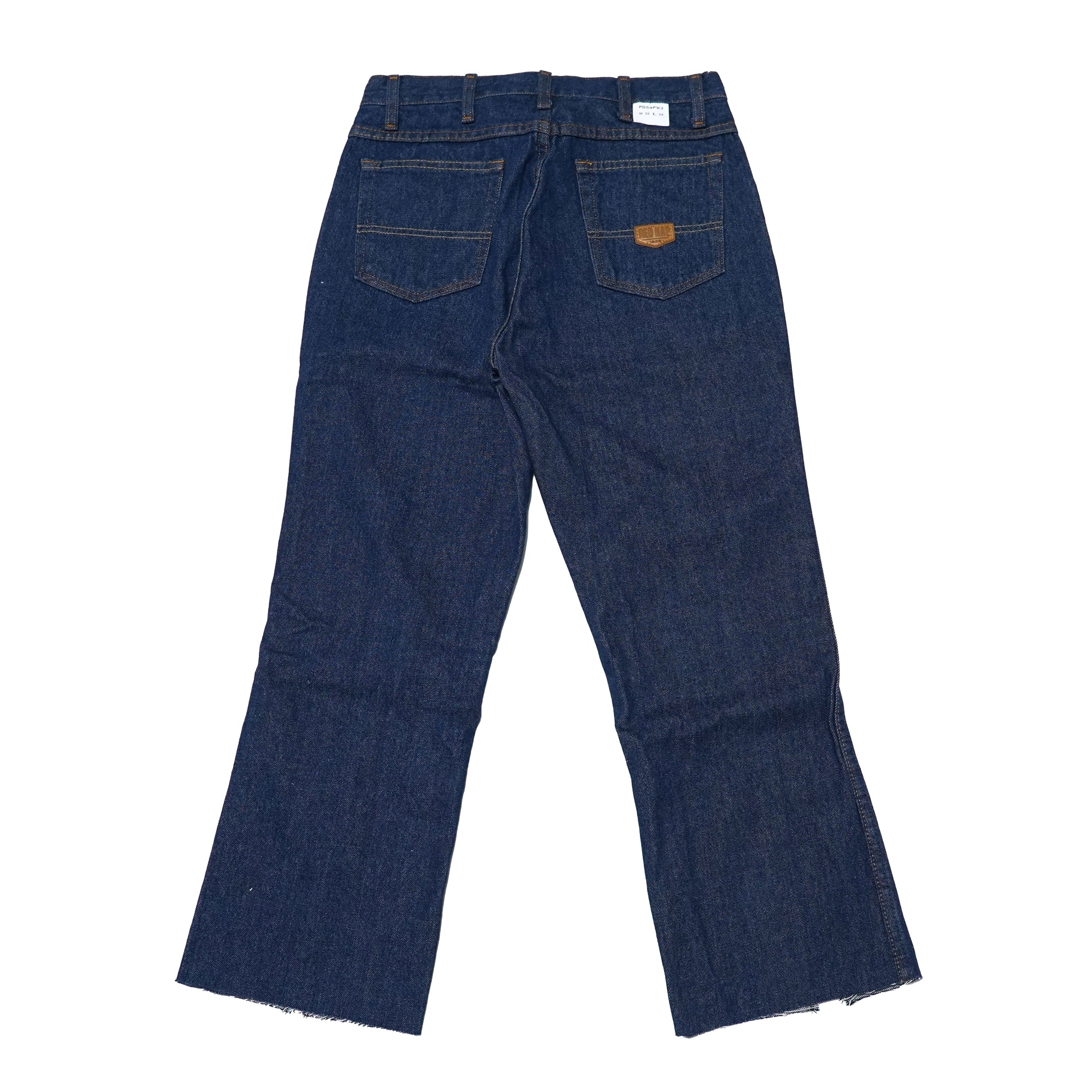 No:REMAKE02 | Name: REMAKE FRONT SLIT DENIM PANTS | Color:PREWASHED INDIGO【RED KAP】-MEG COMPANY-ADDICTION FUKUOKA