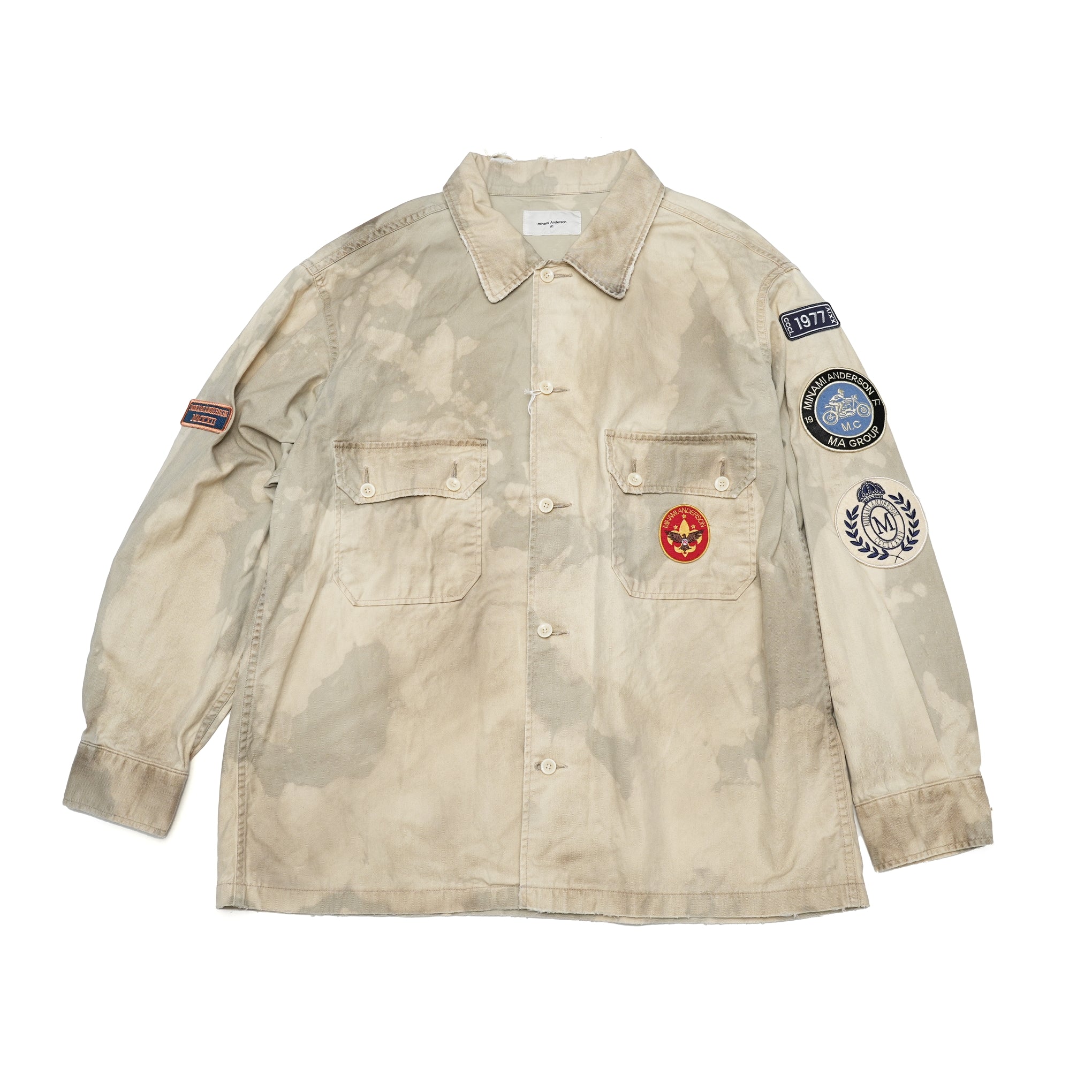23#01373-6110 | BOYSCOUT SHIRTS-PATCHES | Color:ベージュ【MINAMI ANDERSON_ミナミアンダーソン】