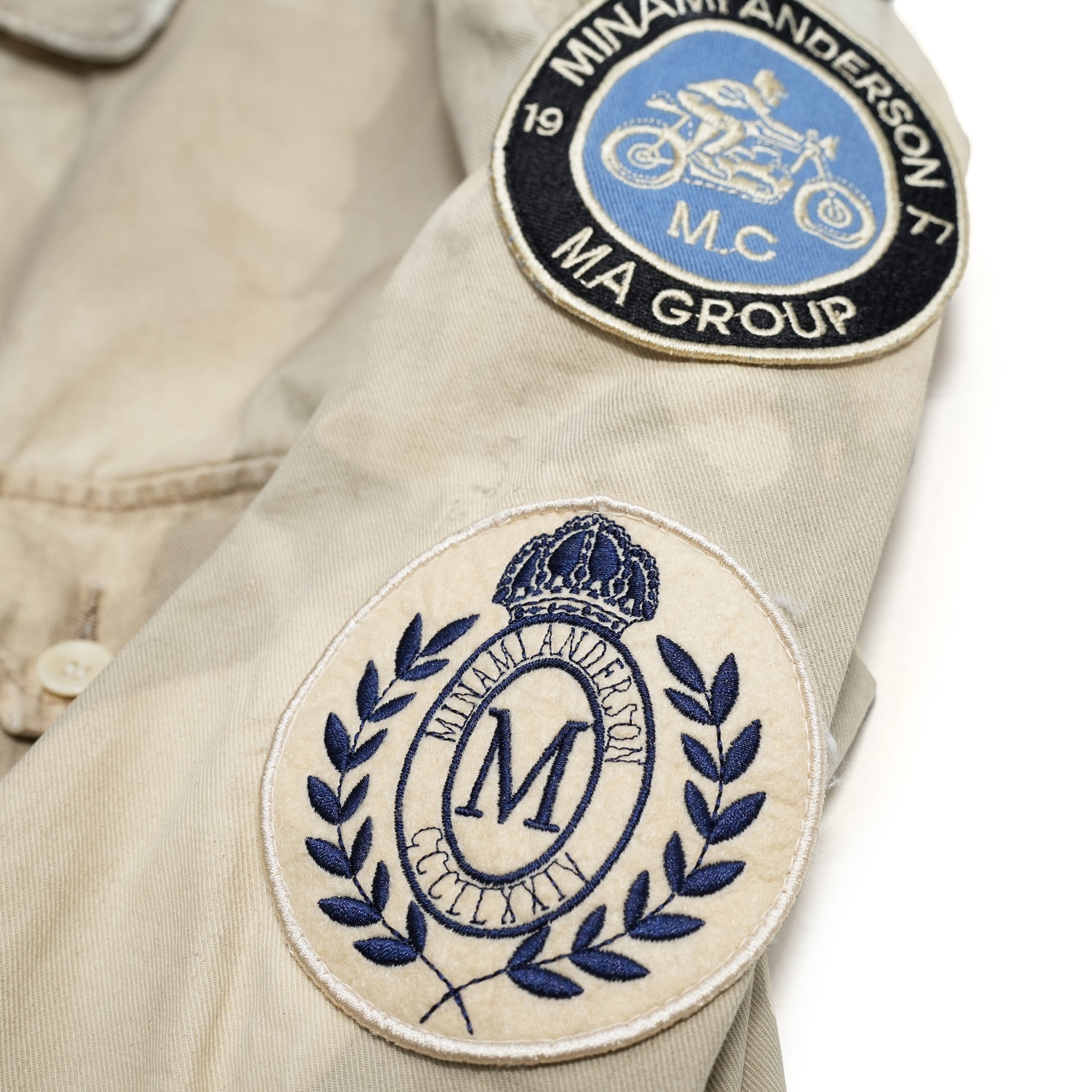 23#01373-6110 | BOYSCOUT SHIRTS-PATCHES | Color:ベージュ【MINAMI ANDERSON_ミナミアンダーソン】