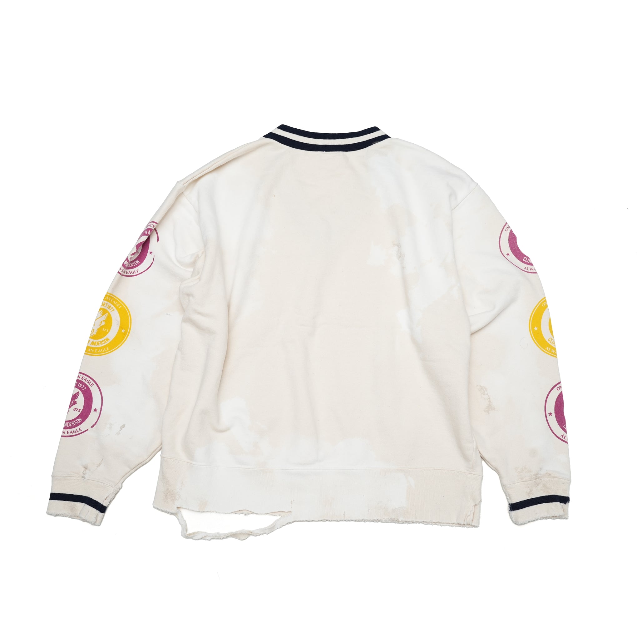 23#07373-1110 | V-Student Sweatshirt Emblem-Type | Color:キナリ【MINAMI ANDERSON_ミナミアンダーソン】【archive】